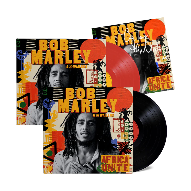 Africa Unite: Black LP, Red LP + Signed Art Card (by Skipp Marley)