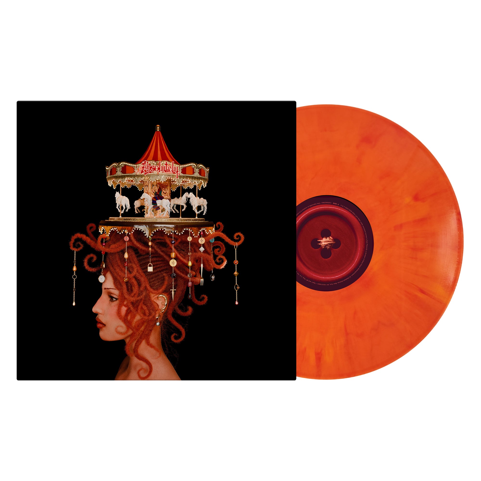strapless open back dress Absolutely - Paracosm: Opaque Orange Vinyl LP