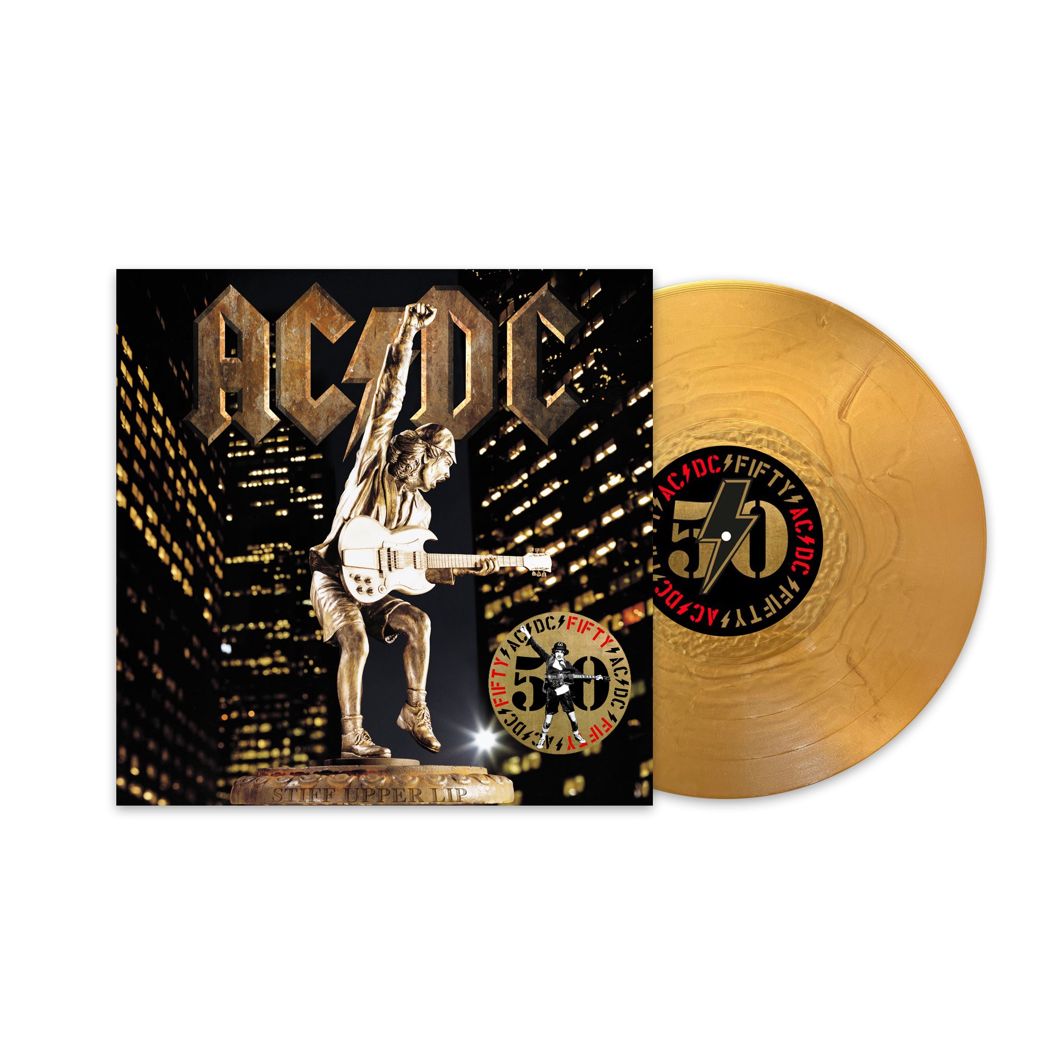AC/DC - Stiff Upper Lip (50th Anniversary): Gold Vinyl LP