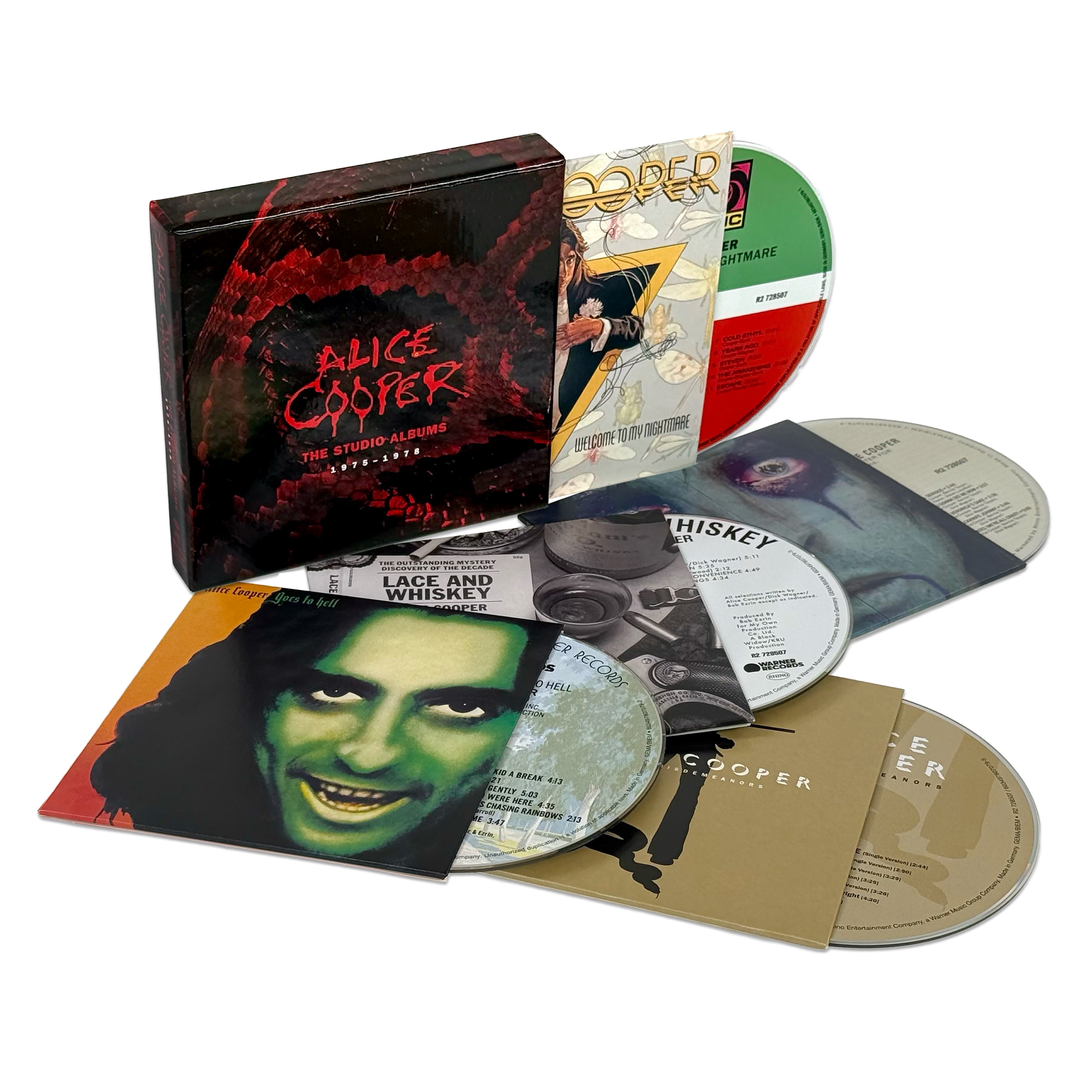Alice Cooper CDセット Alice Cooper - The Studio Albums: 1975 - 1978: 5CD Box Set - The