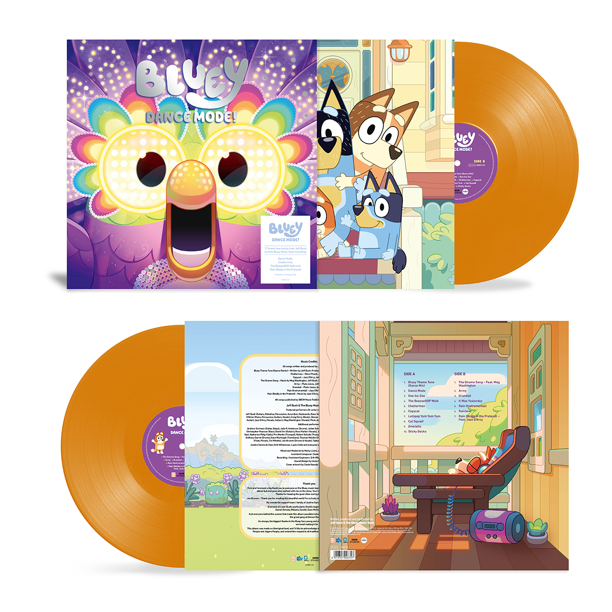 Bluey - Dance Mode!: Limited Edition Orange Vinyl LP