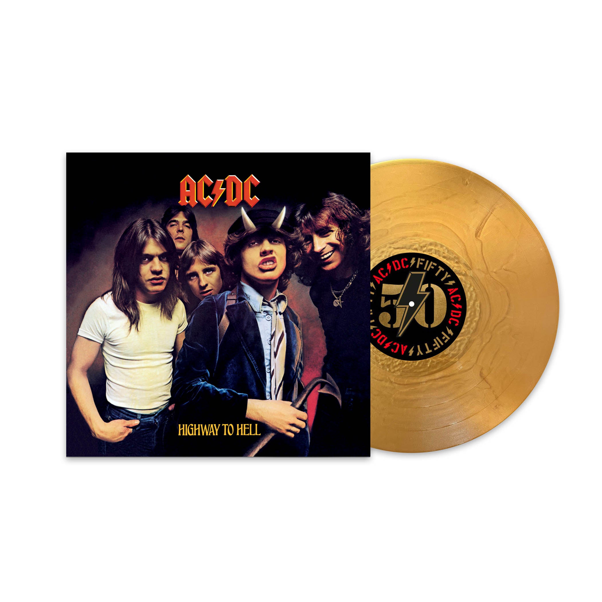 AC/DC - Highway To Hell (50th Anniversary): Gold Vinyl LP - The