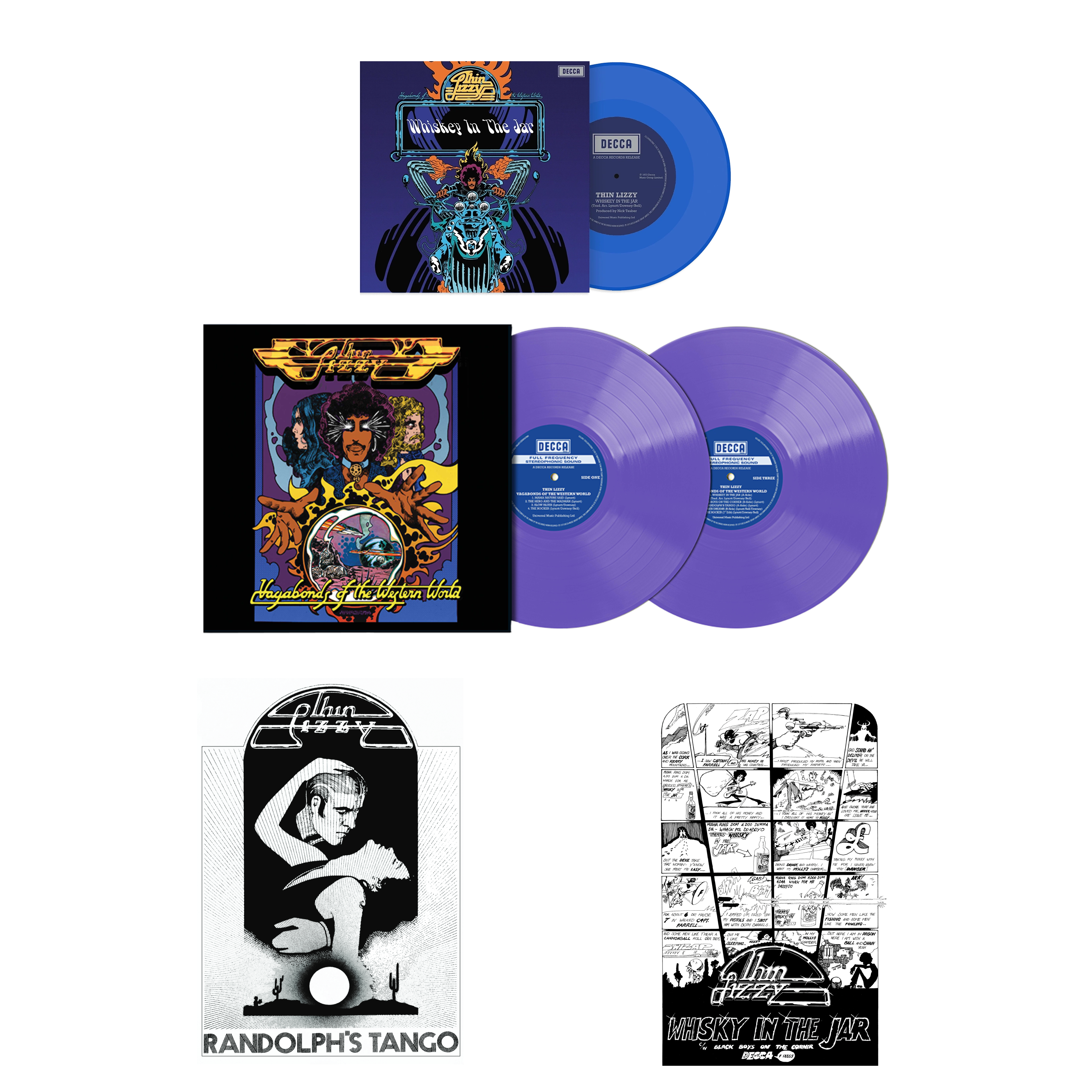 Vagabonds of the Western World: Purple Vinyl 2LP + Exclusive 7" & Jim Fitzpatrick Posters