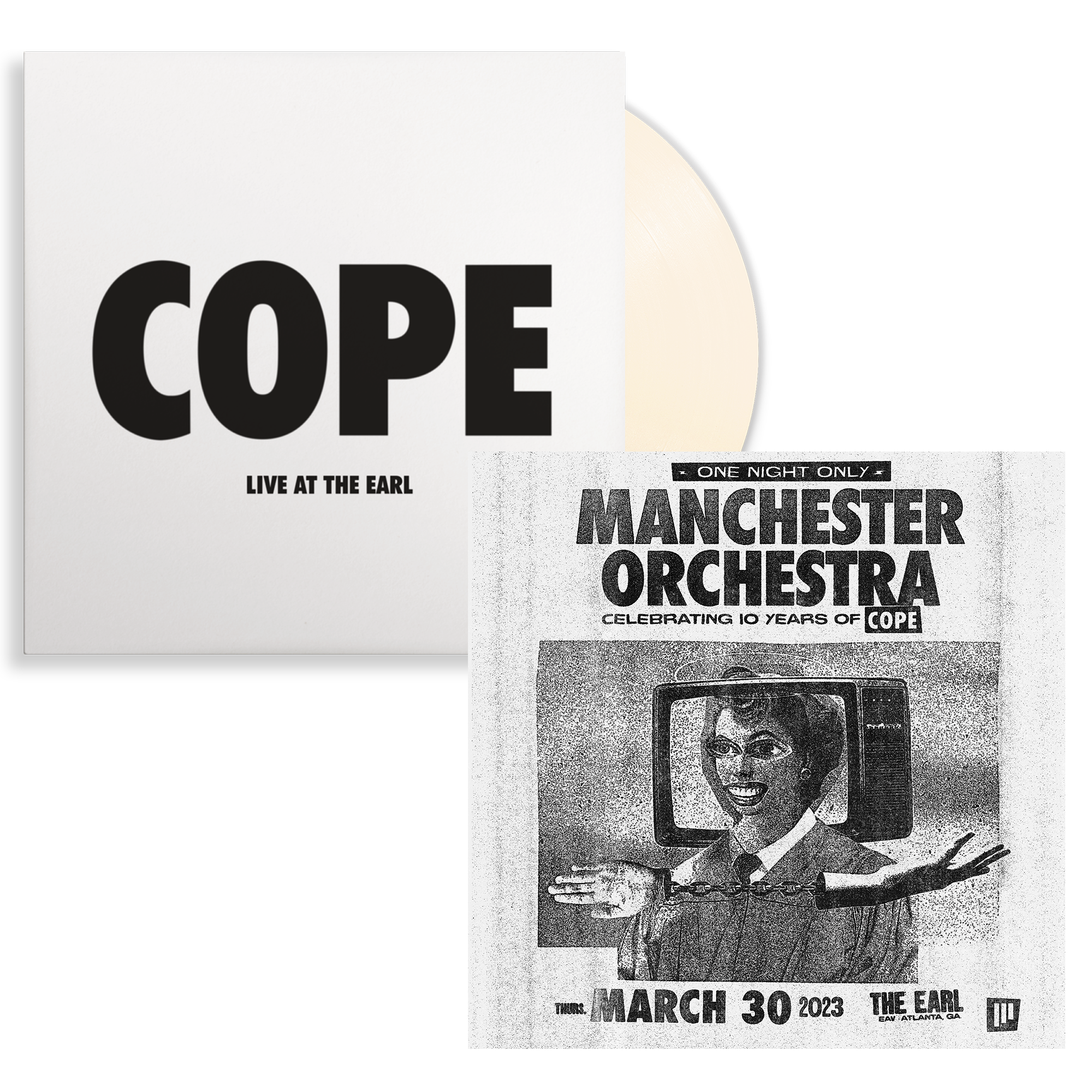 COPE - Live at The Earl: Limited 'Bone' Vinyl LP & Exclusive Print