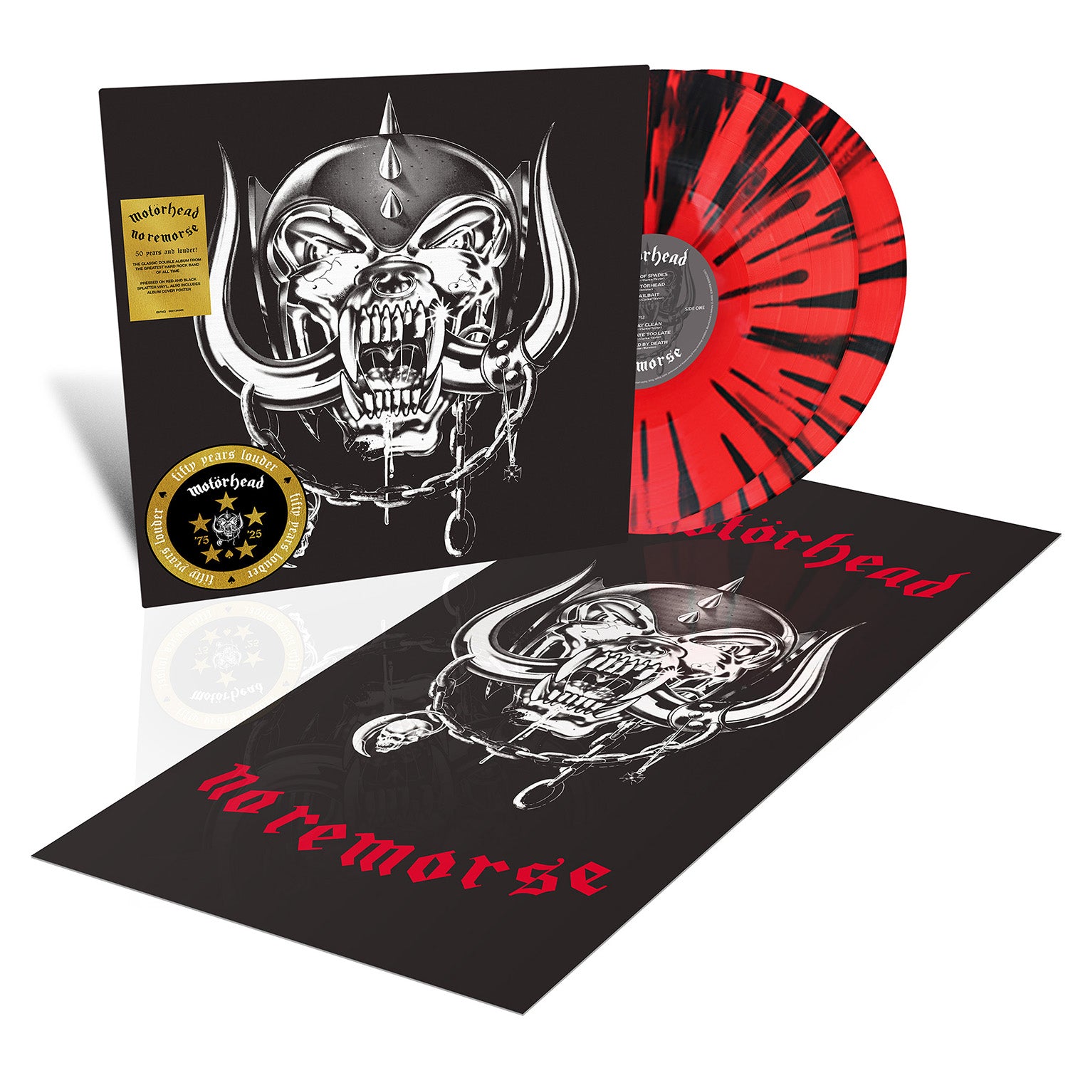 Motorhead - No Remorse (50th Anniversary Edition): Red & Black