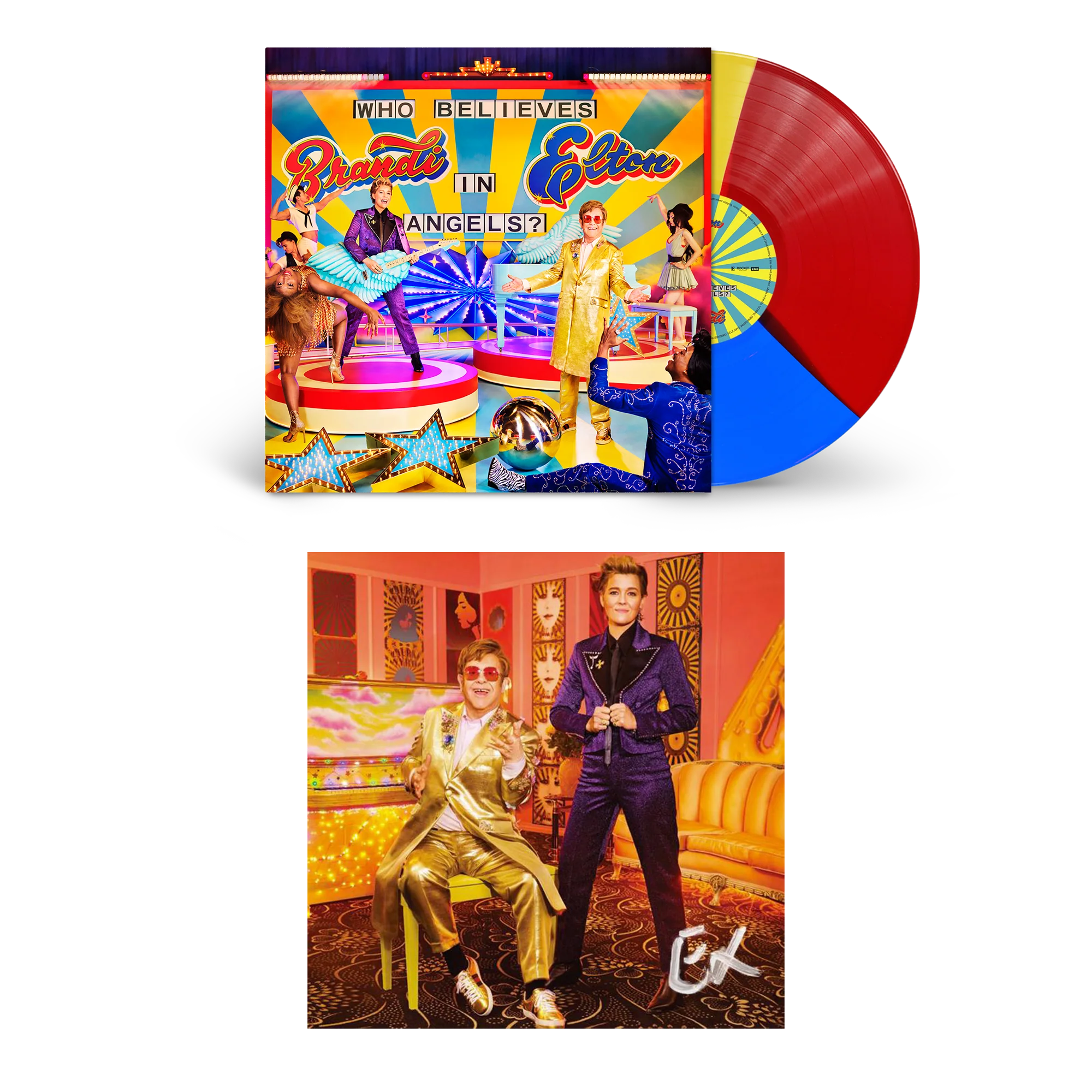 Limited Edition TriColour Standard Vinyl + Signed Art Card Bundle