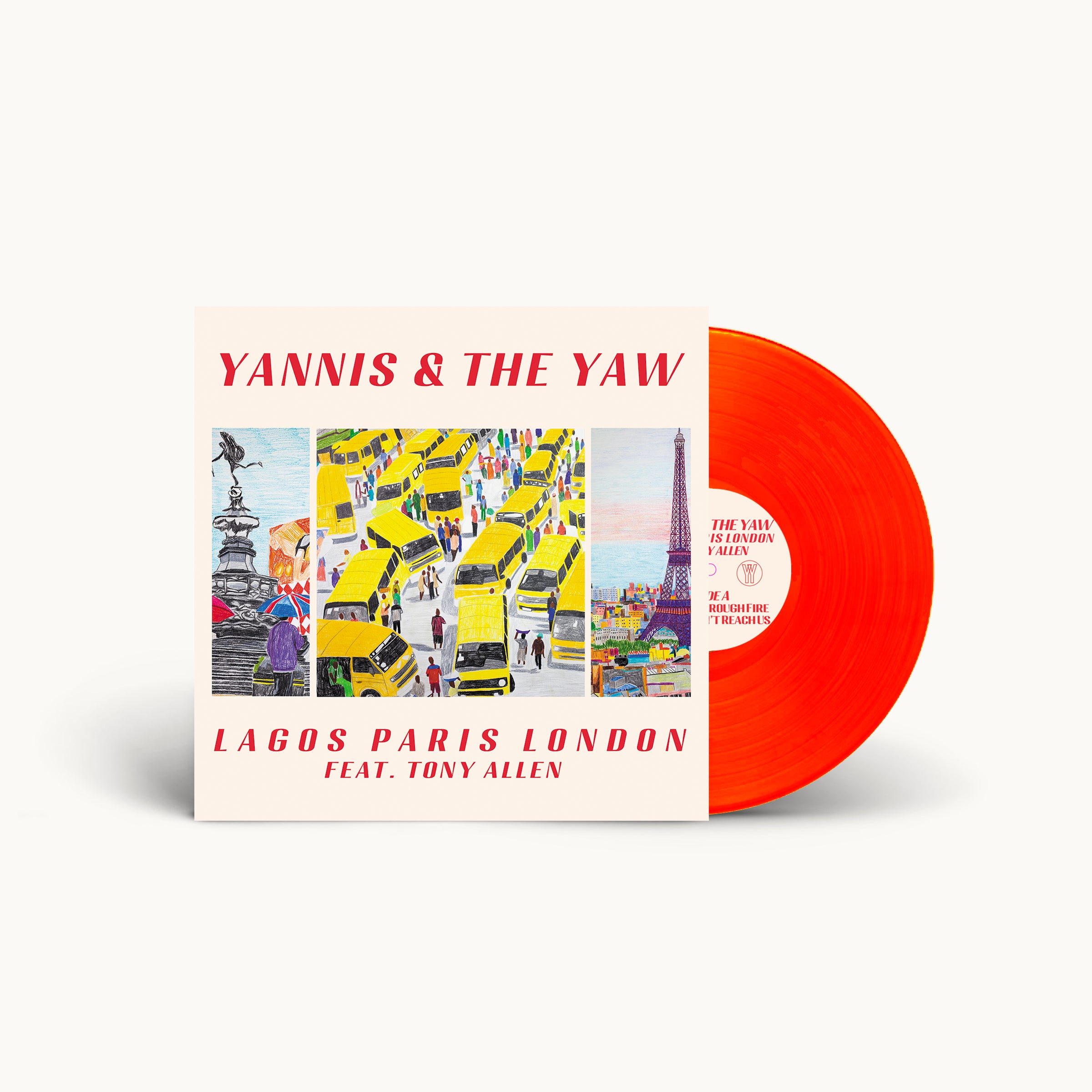Yannis & The Yaw - Lagos Paris London: Limited Red Vinyl LP