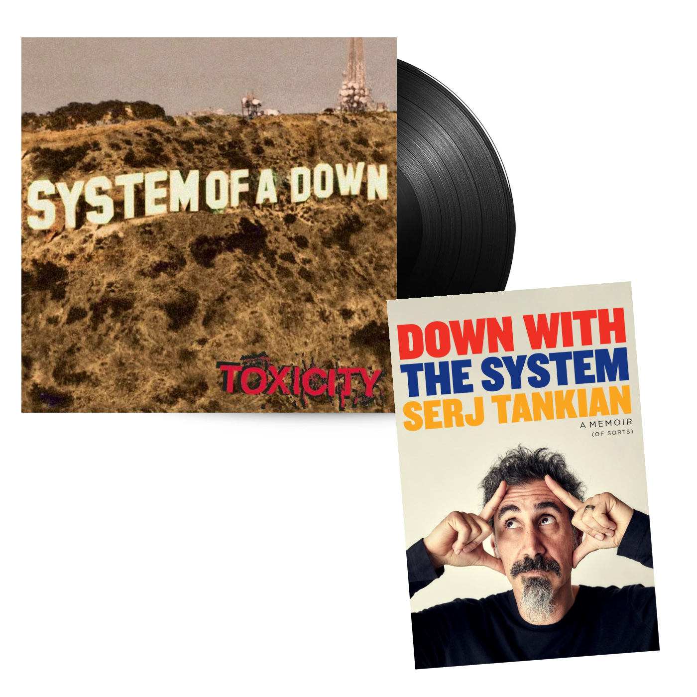 Toxicity: Vinyl LP & Signed Down With The System Book Bundle