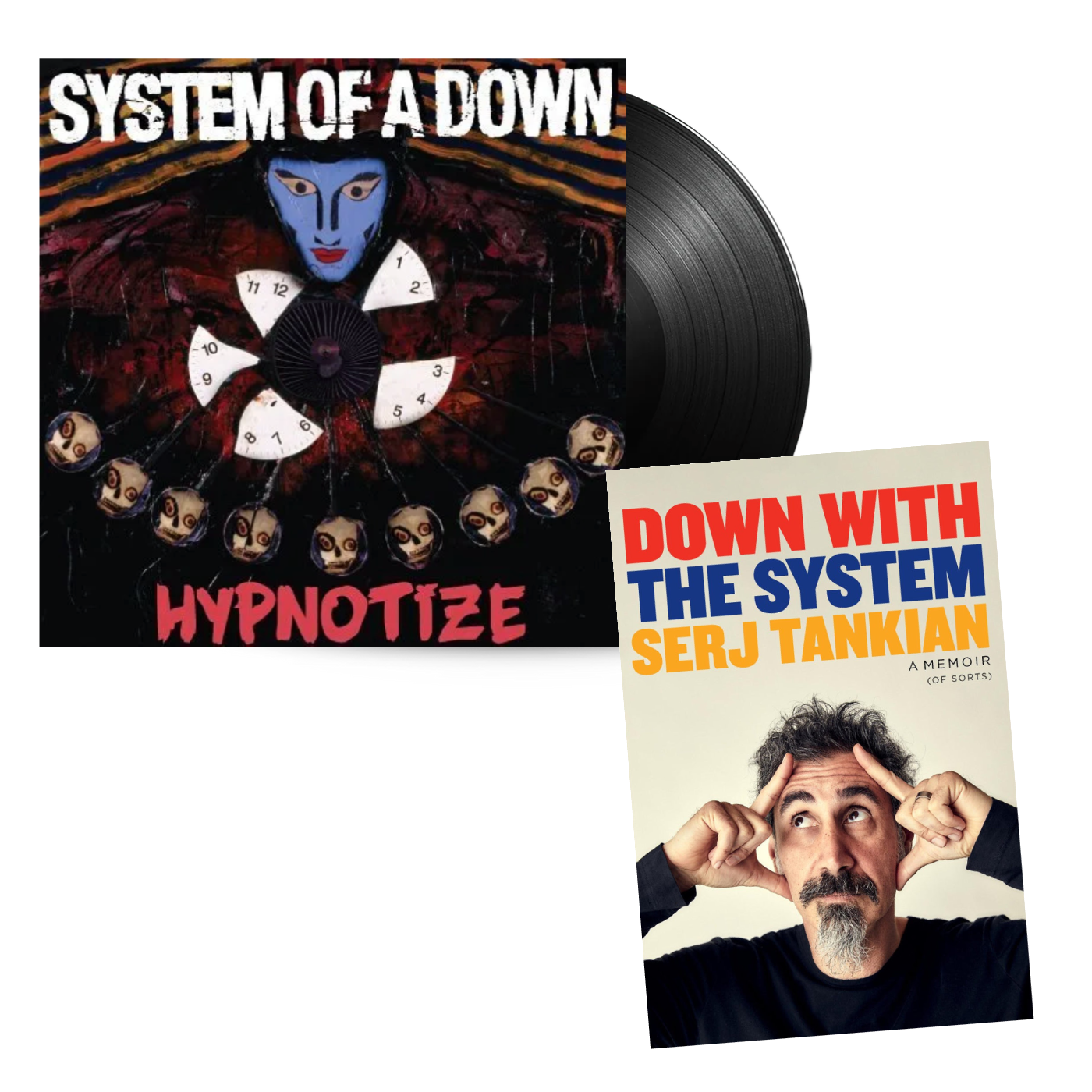 Hypnotize Vinyl LP & Signed Down With The System Book