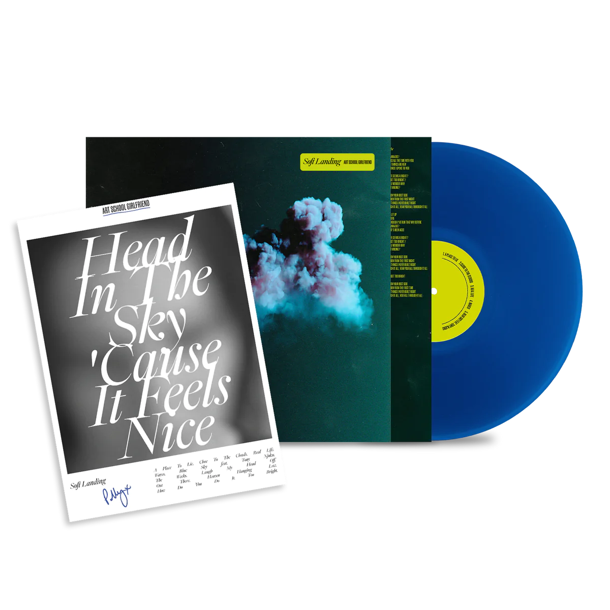 Soft Landing: Limited Edition Blue Vinyl LP + Signed A4 Poster