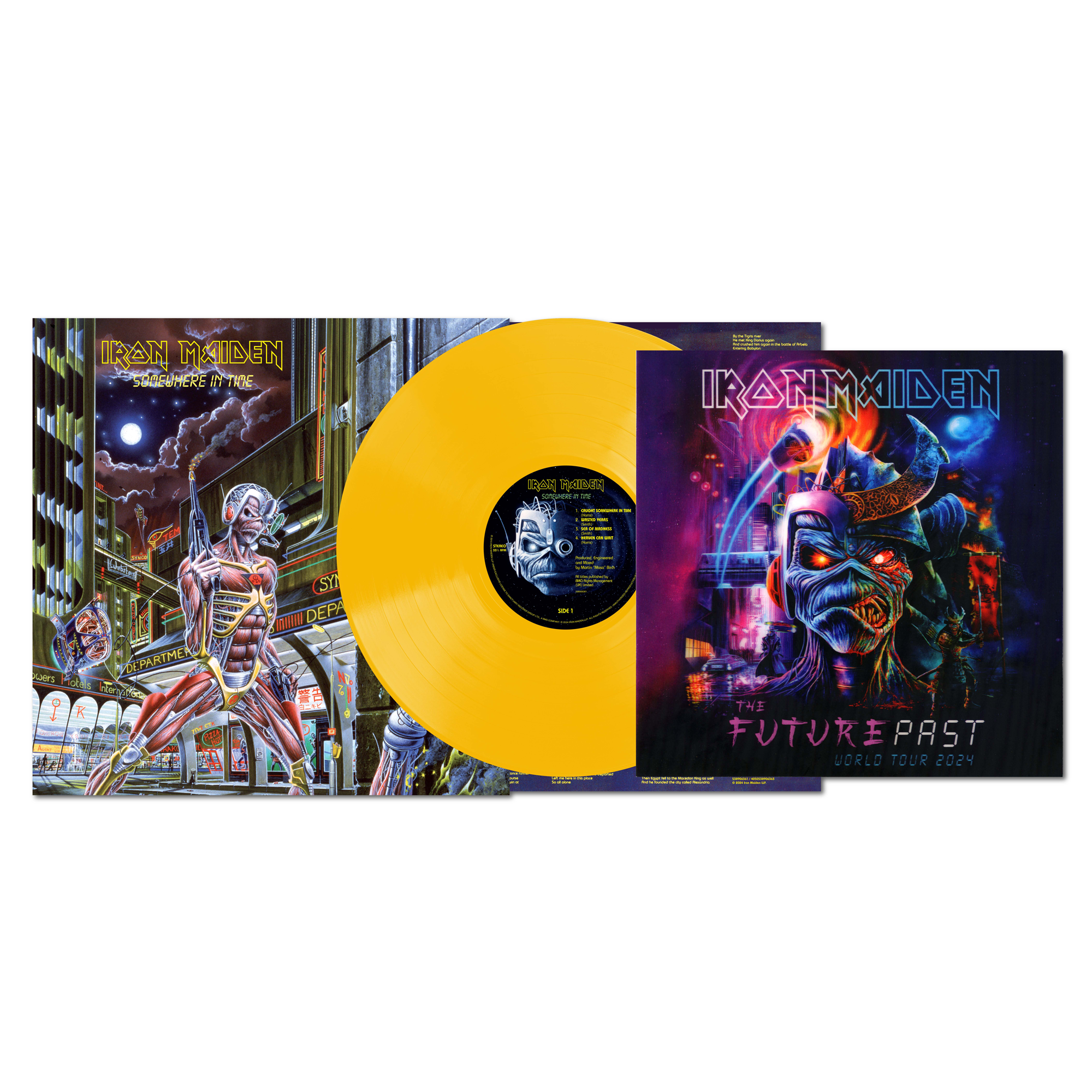 Iron Maiden - Somewhere In Time: Limited Yellow Vinyl LP w/ Tour
