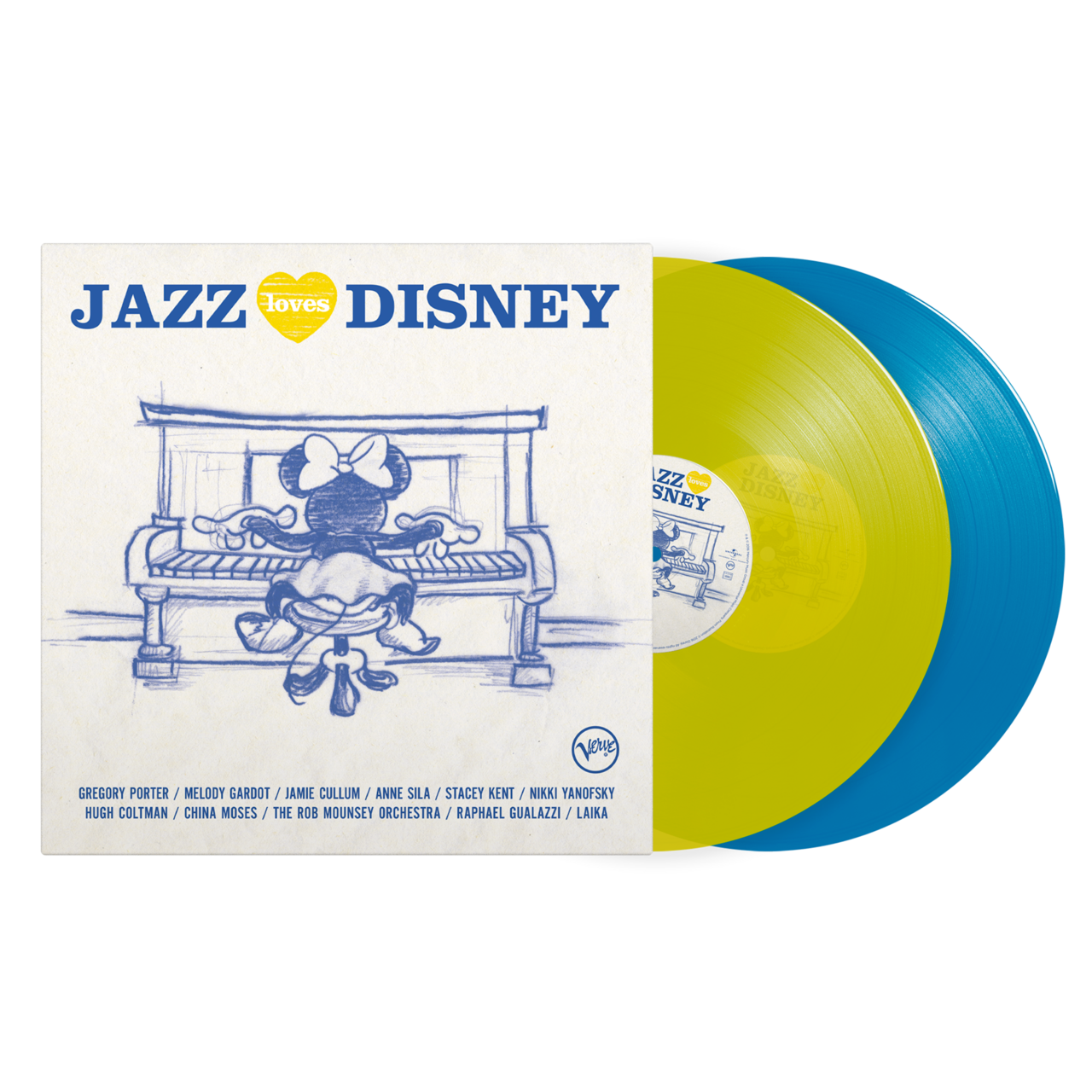 Various Artists - Jazz Loves Disney: Transparent / Transparent Blue Vinyl 2LP