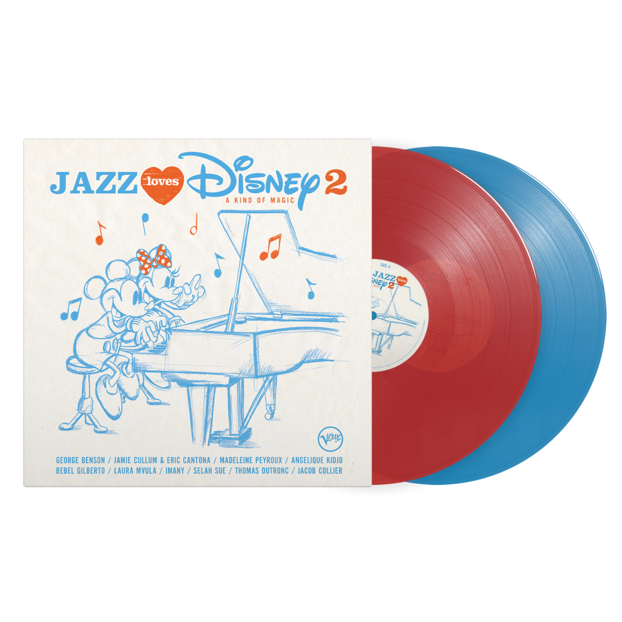 Various Artists - Jazz Loves Disney 2 - A Kind Of Magic: Red & Blue Vinyl LP