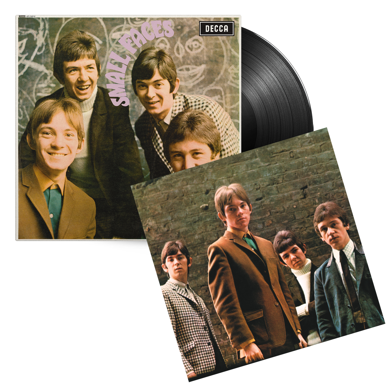 Small Faces - Small Faces: Vinyl LP & Artcard Signed By Kenney