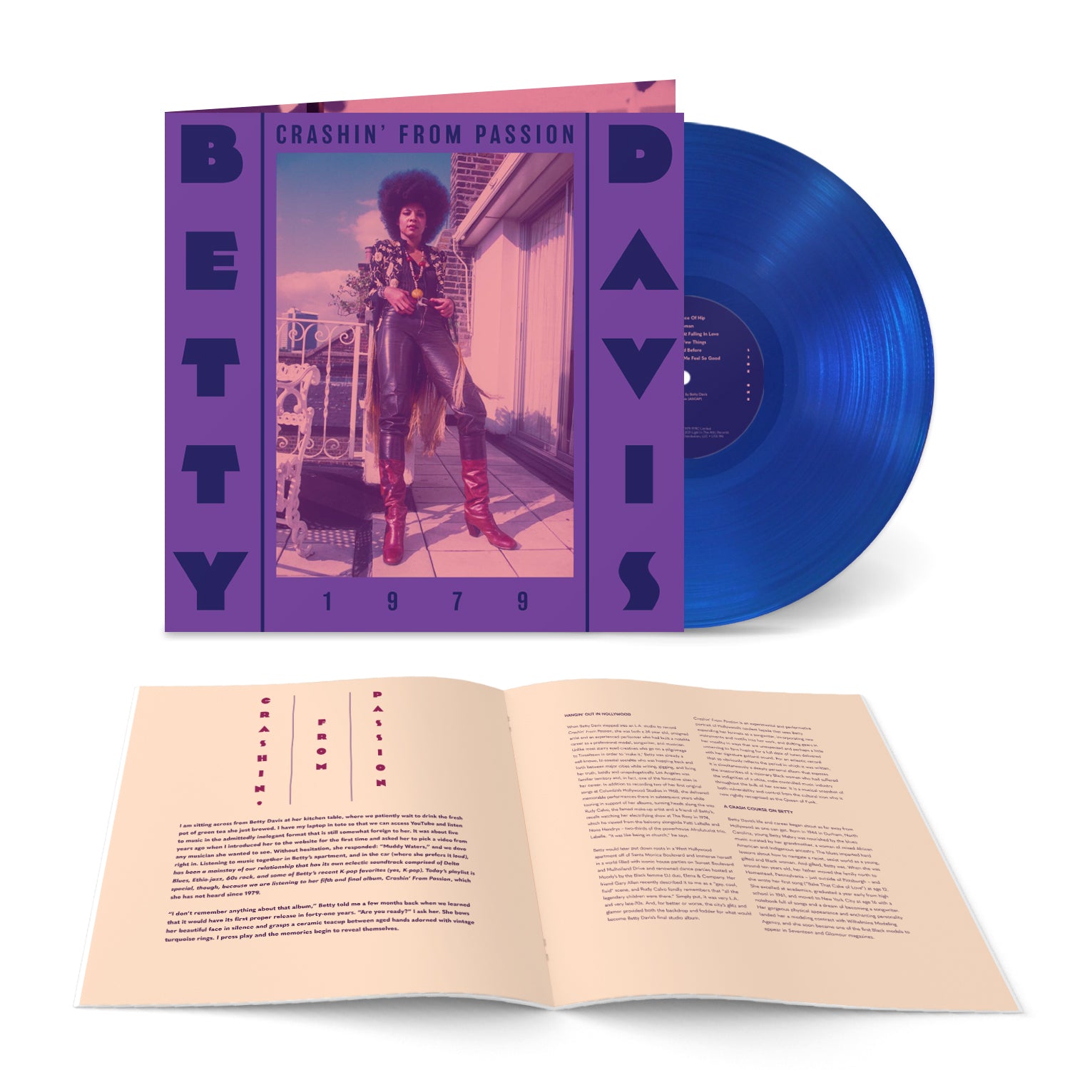 Betty Davis - Crashin' From Passion : Limited Clear Blue Vinyl LP