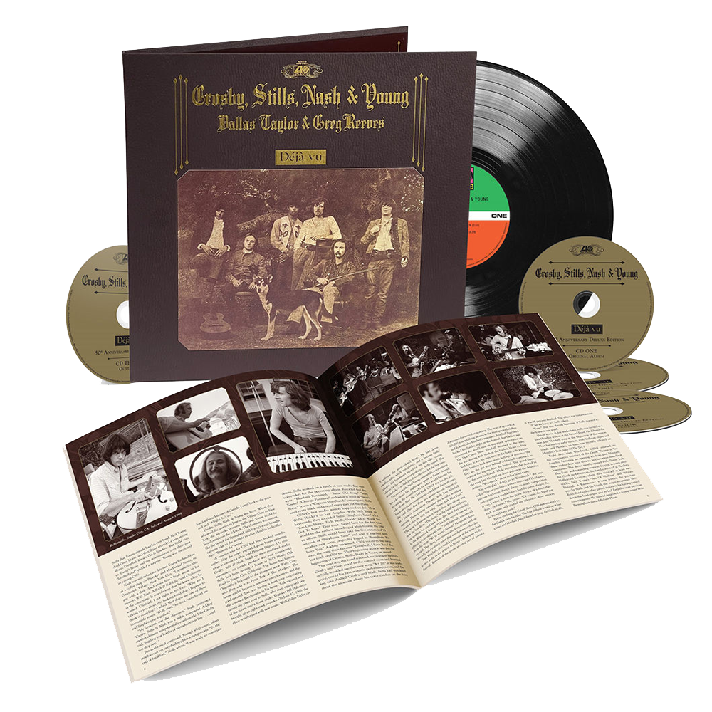 Crosby, Stills, Nash  Young Crosby, Stills, Nash  Young Déjà Vu (50th  Anniversary Deluxe Edition): Book-Style Hard-Cover w/ Gold Foil Stamp  Sound of Vinyl