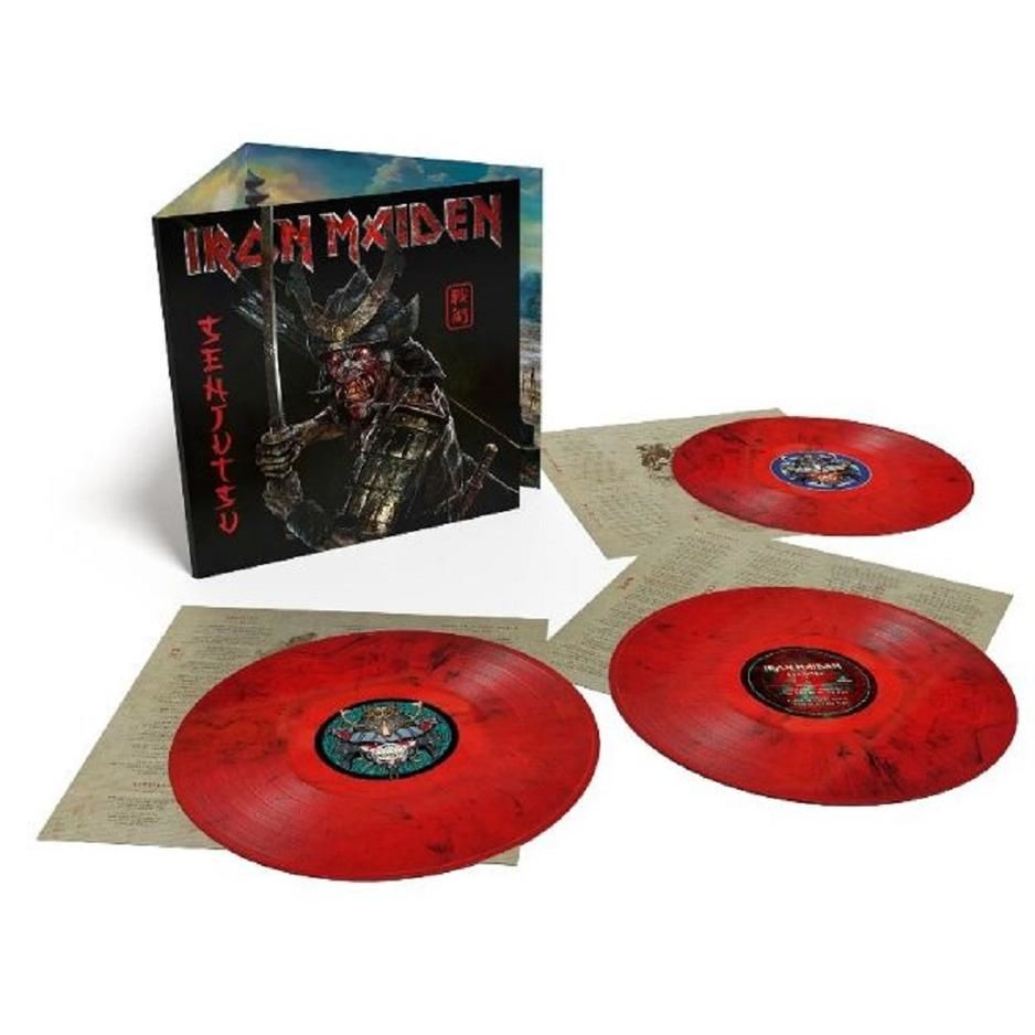 Marble　3LP　Iron　Vinyl　Trifold　Maiden　Senjutsu:　edition　Limited　of　Red　Black　Vinyl　Sound