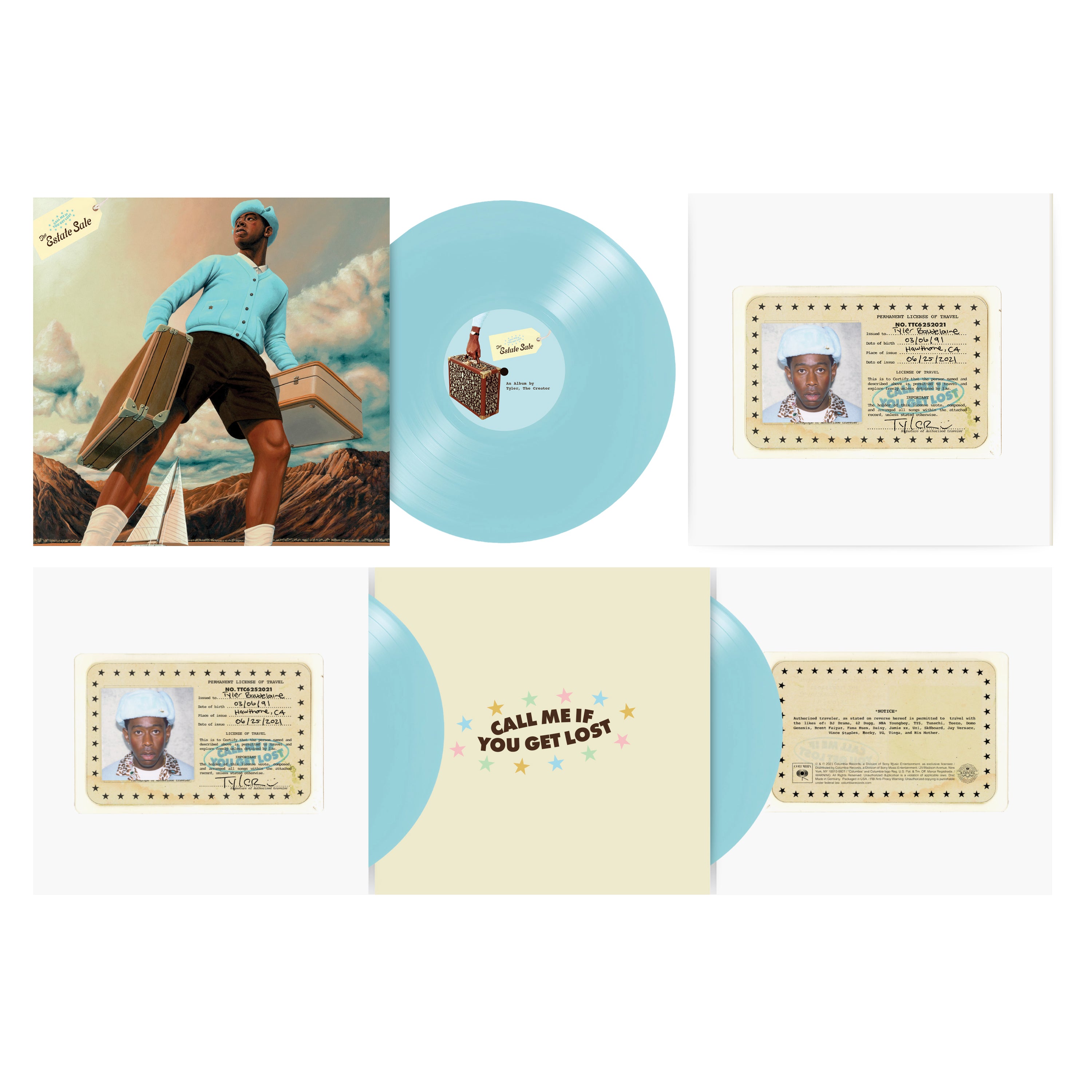 Tyler, The Creator - Call Me If You Get Lost - The Estate Sale: Geneva Blue  Vinyl 3LP - Sound of Vinyl