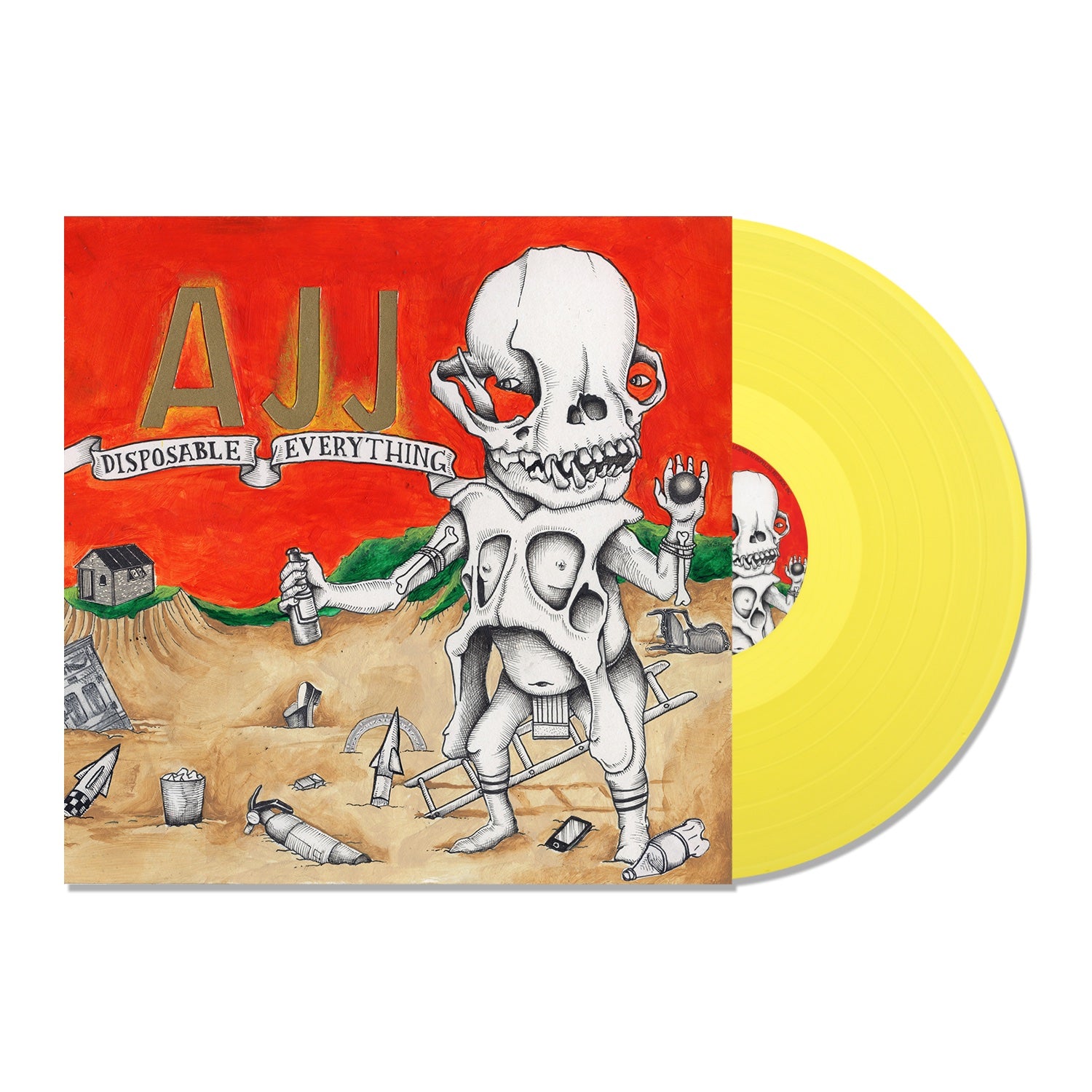 AJJ -  Disposable Everything: Limited Edition Transparent Yellow Vinyl LP