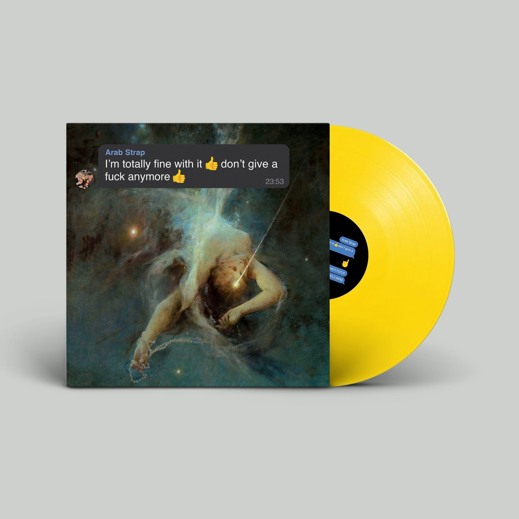 I’m totally fine with it 👍don’t give a fuck anymore 👍: Limited 'Emoji Yellow' Vinyl LP & Signed Double Sided Print
