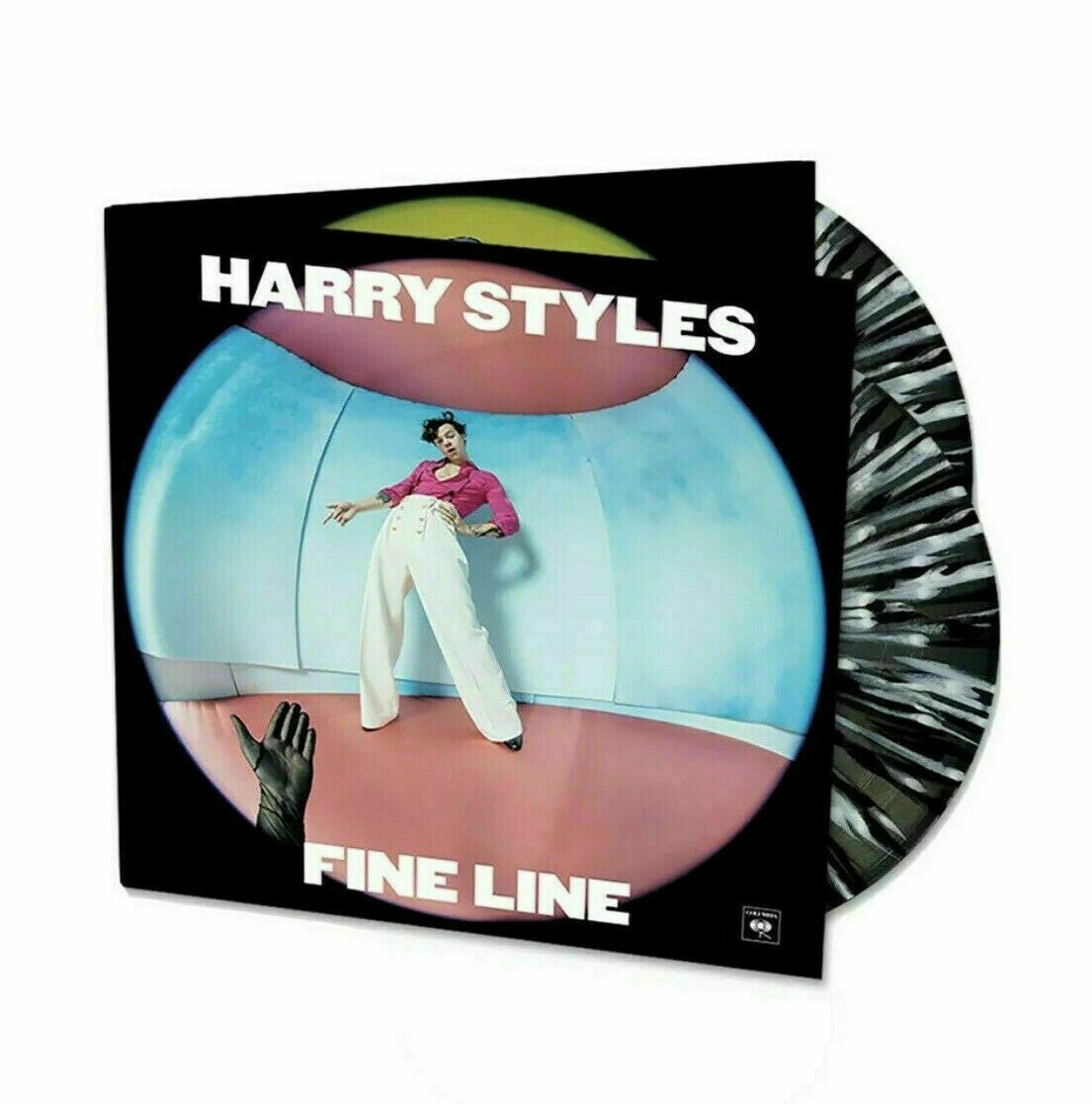 HARRY STYLES: Fine Line Exclusive Limited Edition Black/White Splatter  Vinyl 2LP 194397051612