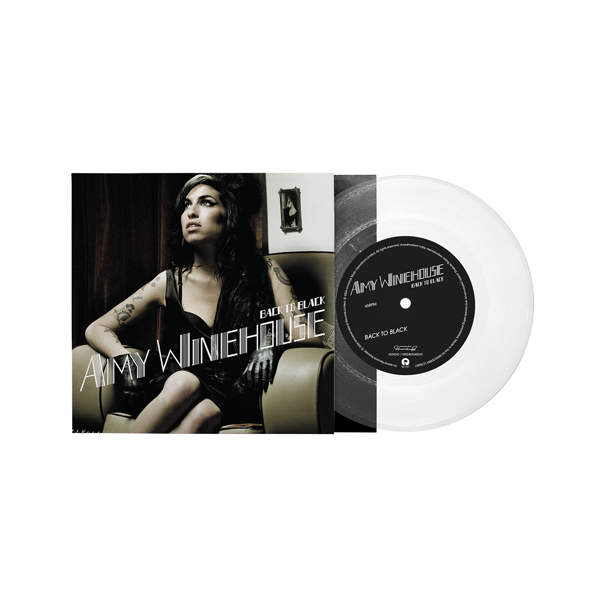 Amy Winehouse - Back To Black: 7" Clear Vinyl