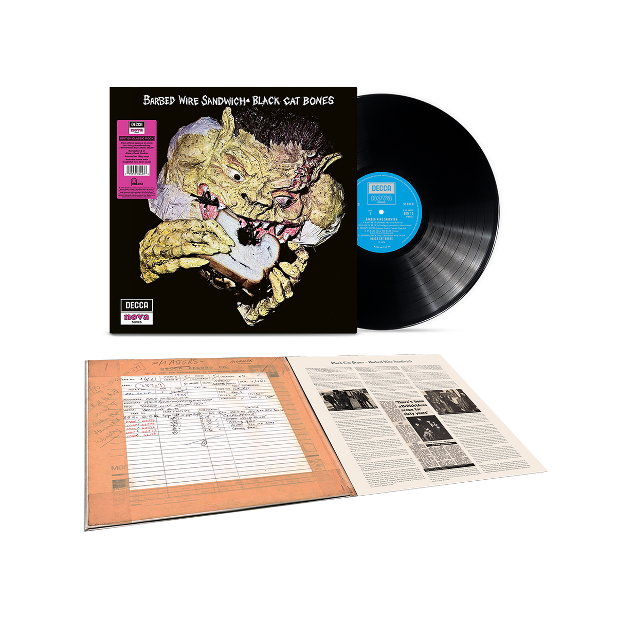 Black Cat Bones - Barbed Wire Sandwich (Decca Nova Series): Vinyl LP