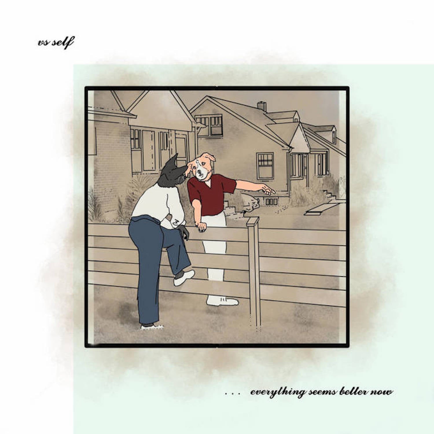 Vs Self - Everything Seems Better Now: Limited Blue, Green & Red Striped Vinyl LP