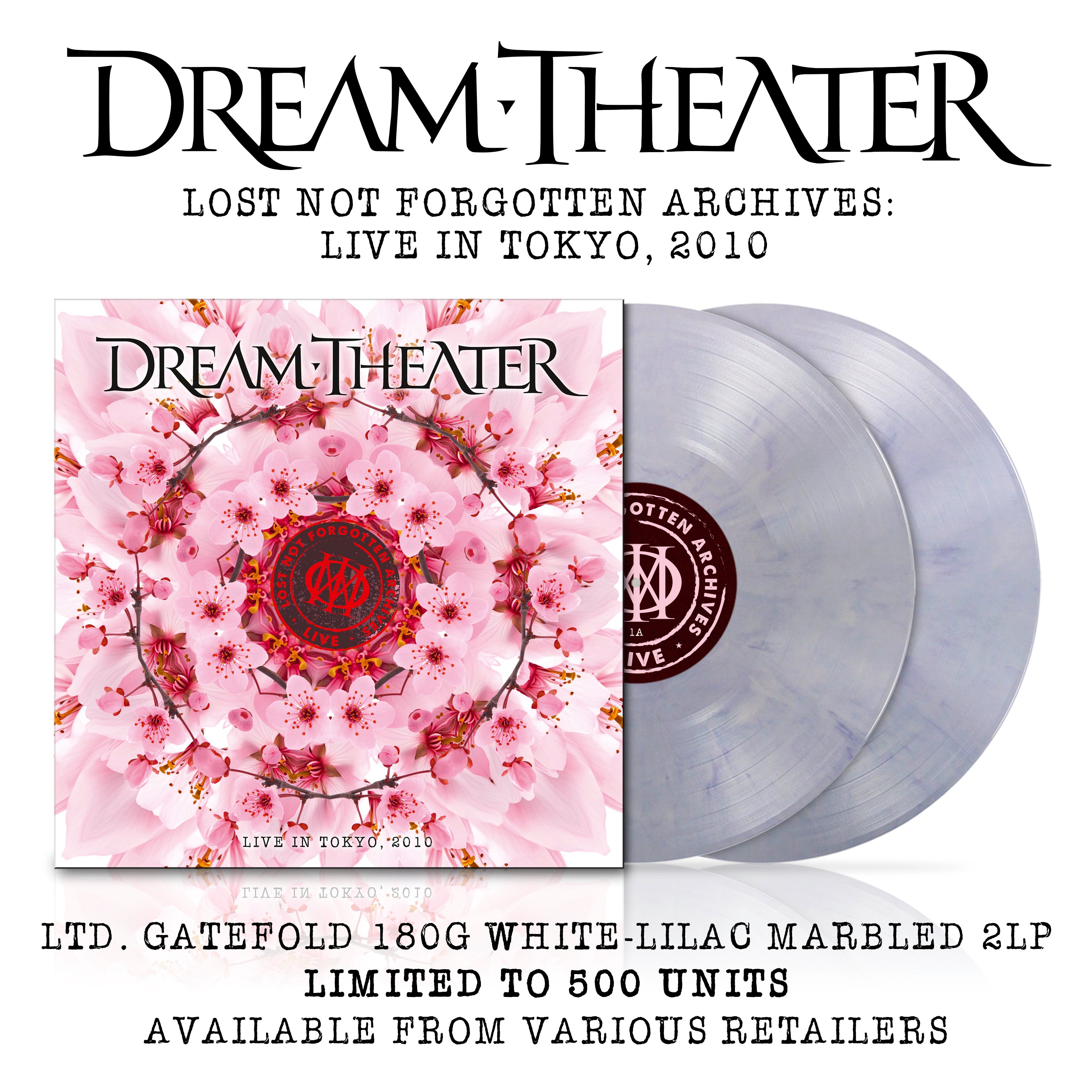 Dream Theater - Lost Not Forgotten Archives: Live In Tokyo, 2010: White-Lilac Marble Retail/D2C Exclusive 2LP