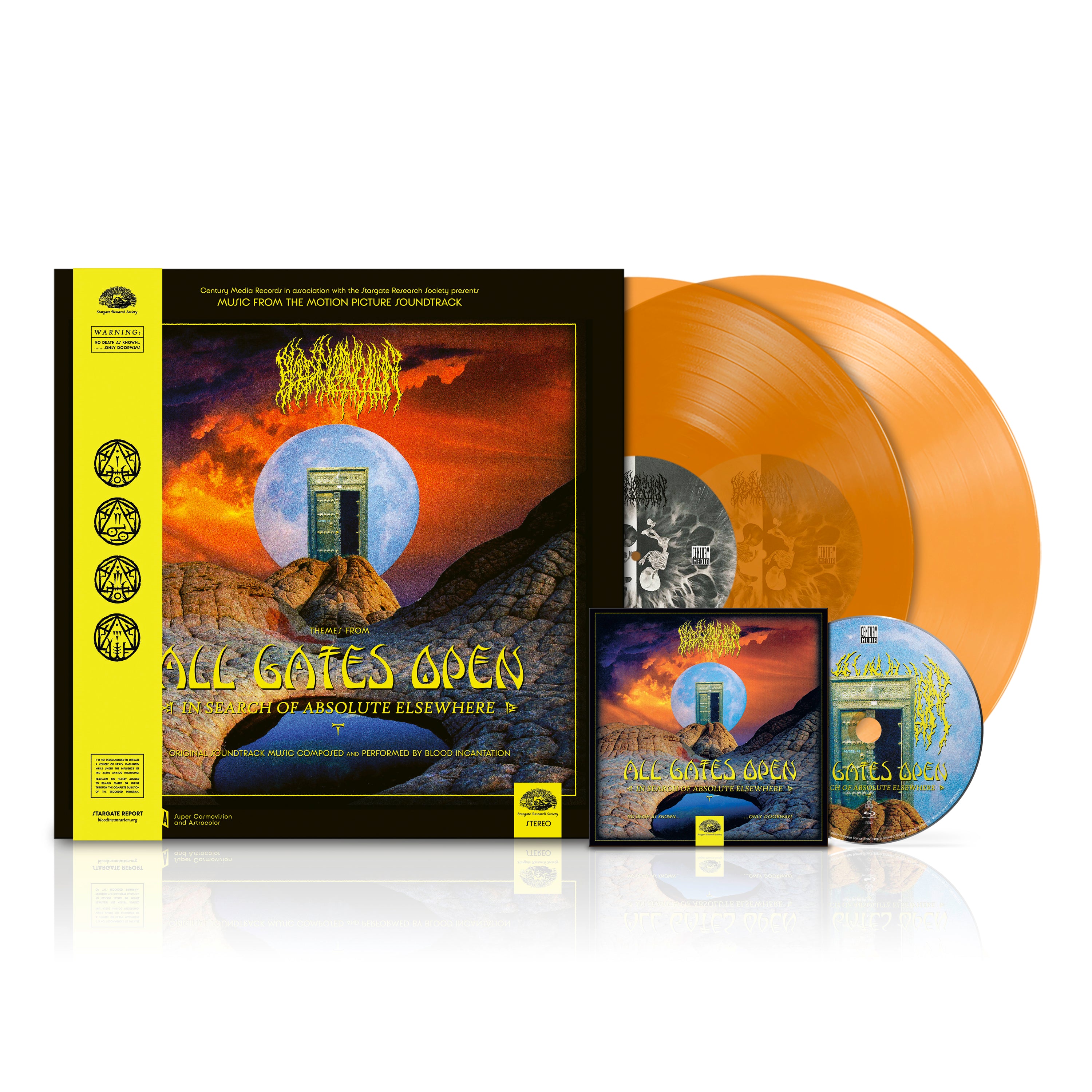Blood Incantation - All Gates Open (Original Motion Picture Soundtrack): Transparent Orange 2LP + Blu-ray