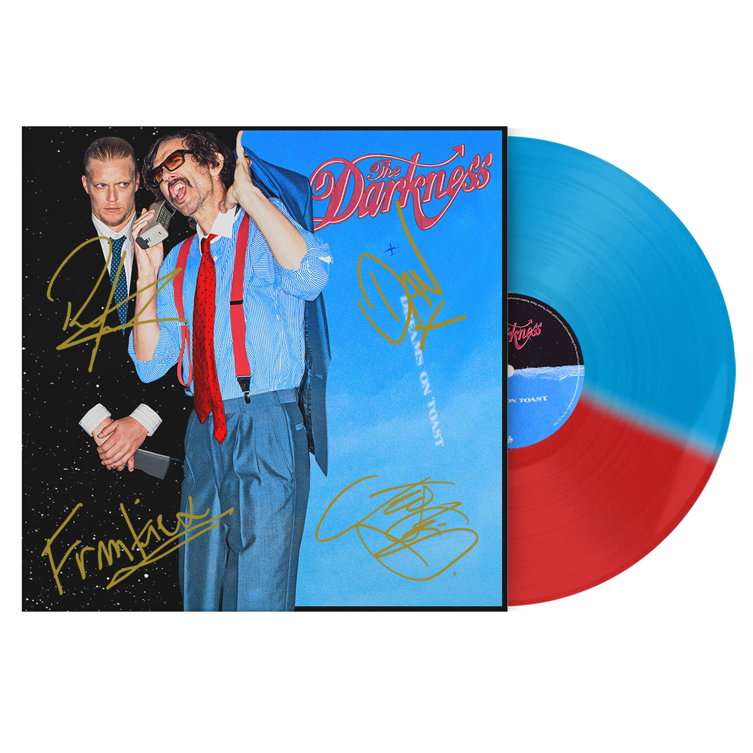 The Darkness - Dreams On Toast: Exclusive Signed Red & Blue Split Vinyl LP [SNAP]