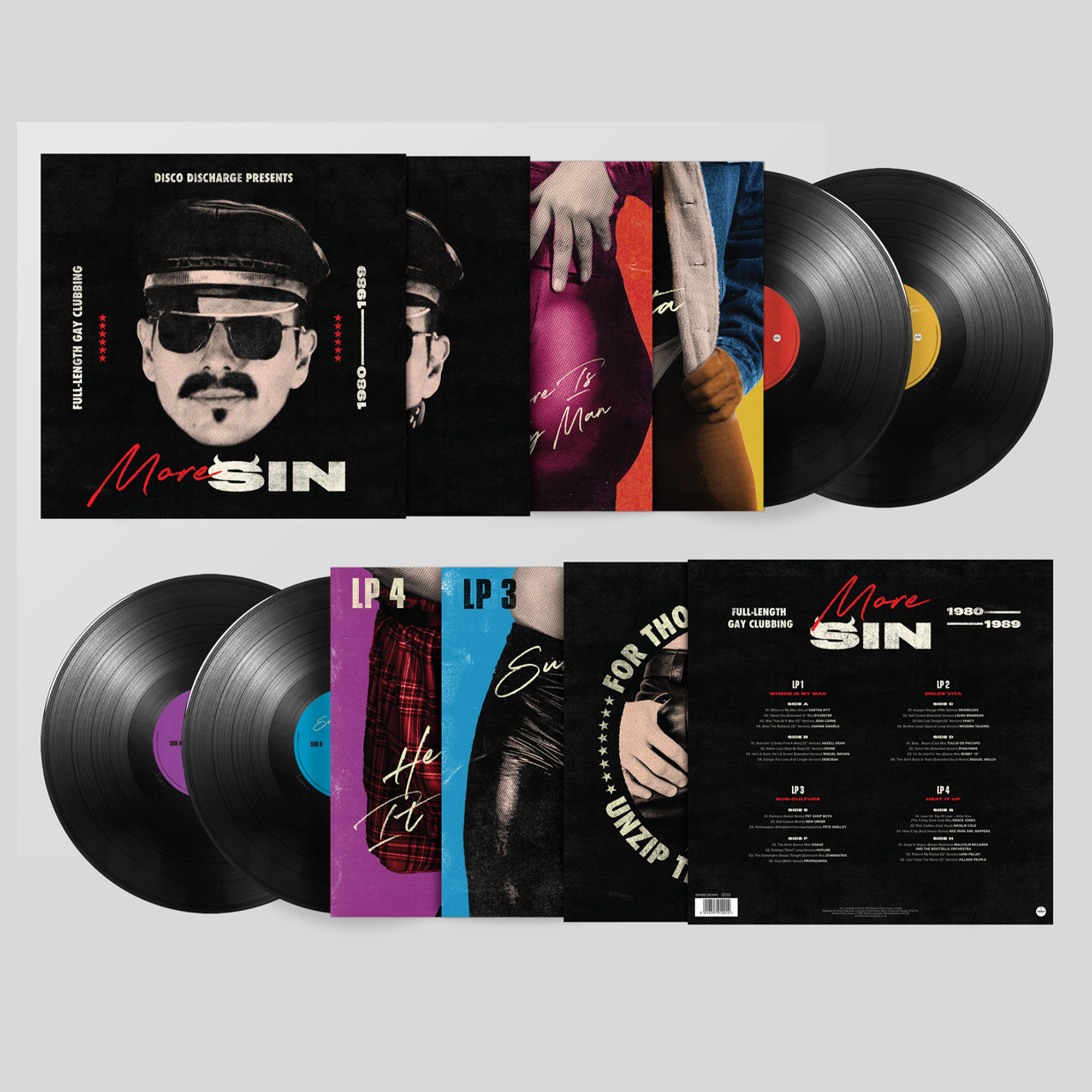 Various Artists - Disco Discharge presents More Sin - Box Of Sin 2: Limited Vinyl 4LP Box Set