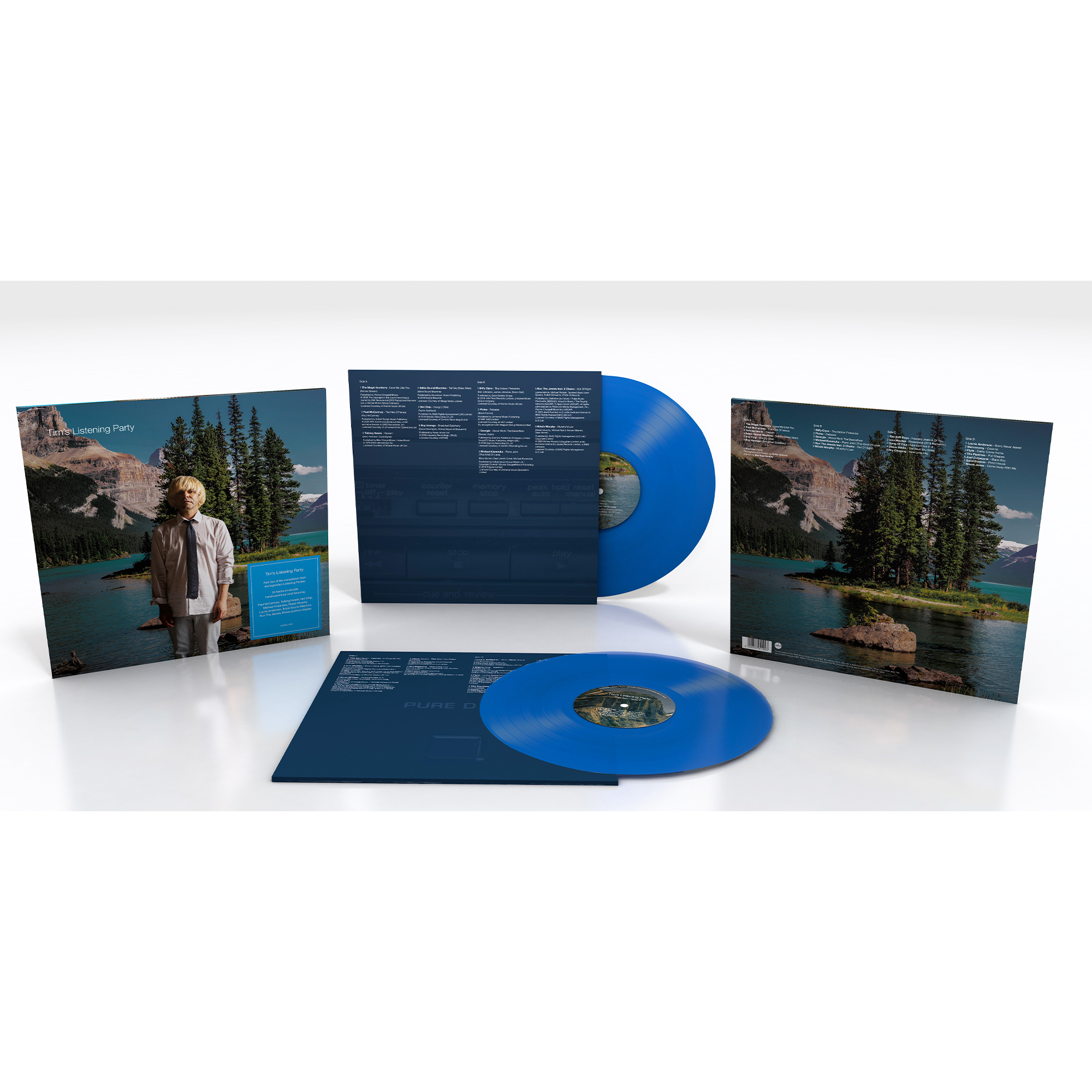 Various Artists, Tim Burgess - Tim Burgess Listening Party Volume 2: Signed Translucent Blue Vinyl 2LP