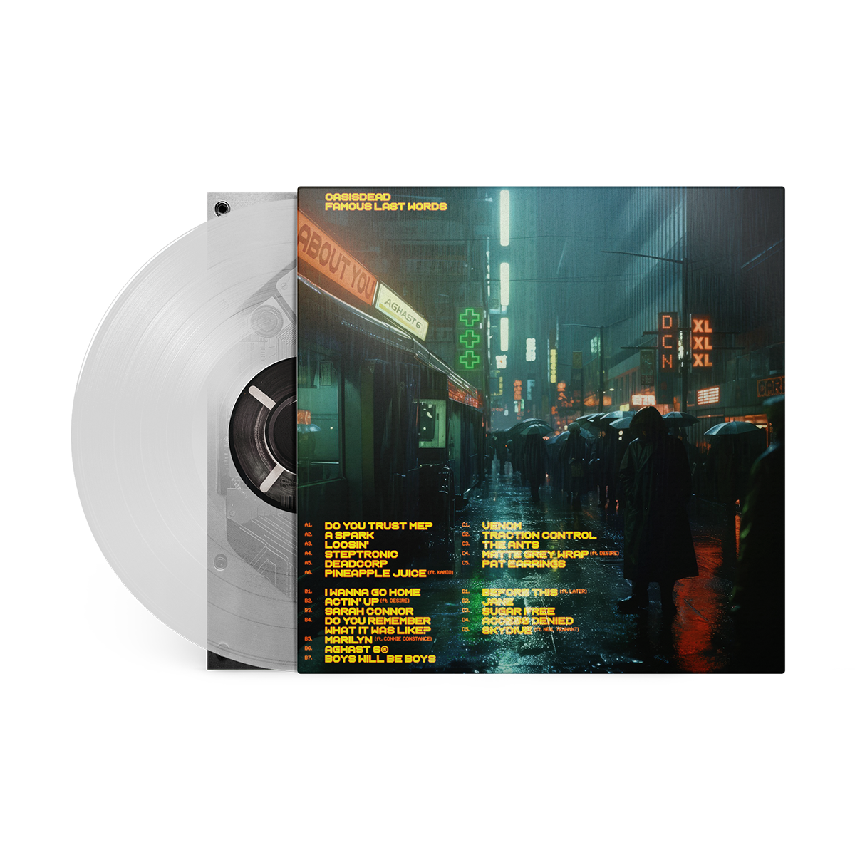 CASISDEAD - Famous Last Words: Clear Vinyl 2LP