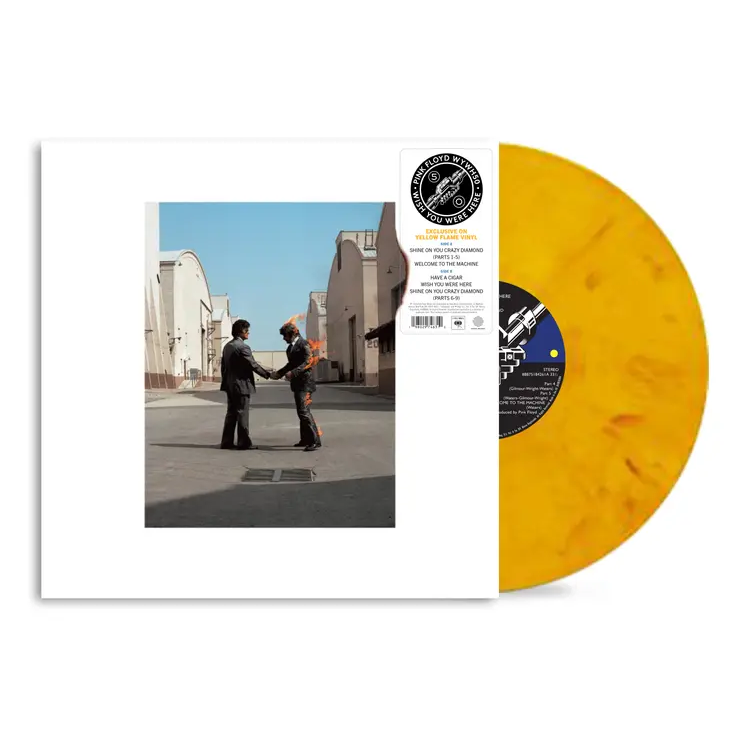 Pink Floyd - Wish You Were Here (50th Anniversary): Yellow Flame Vinyl LP