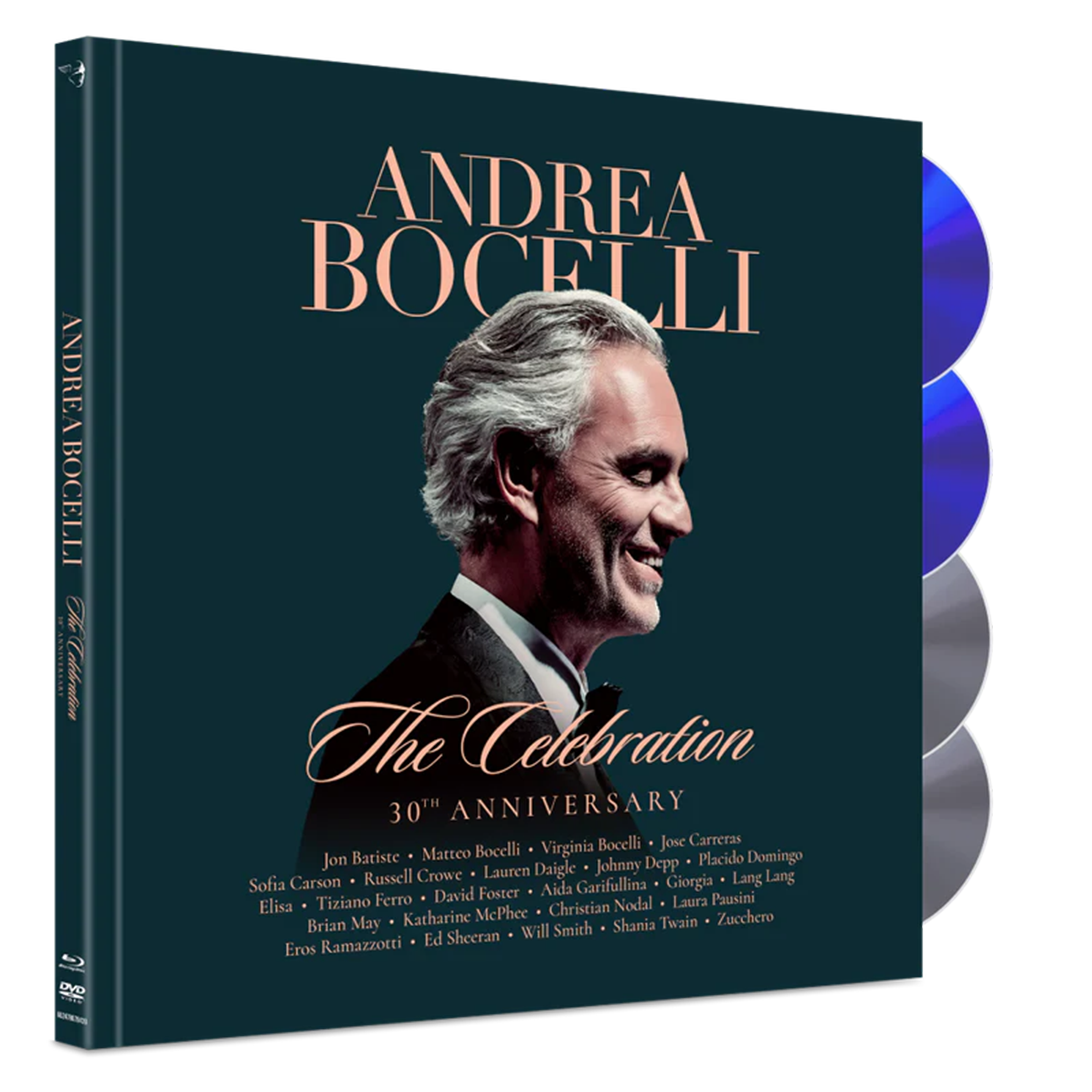 Andrea Bocelli - The Celebration - 30th Anniversary: 2xDVD + 2xBlu-Ray Deluxe Book