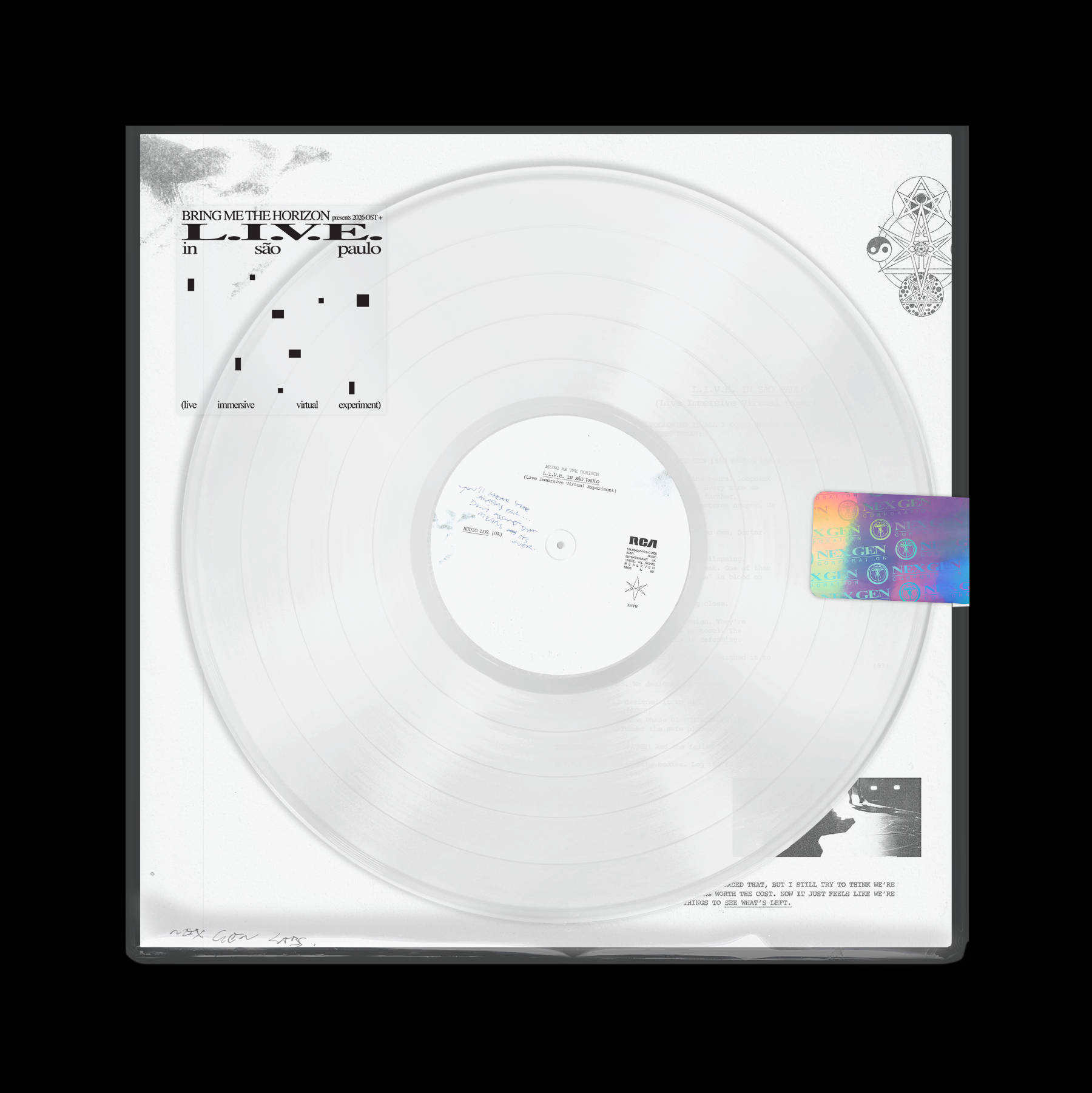 Bring Me The Horizon - L.I.V.E. in São Paulo: Crystal Clear Vinyl 2LP