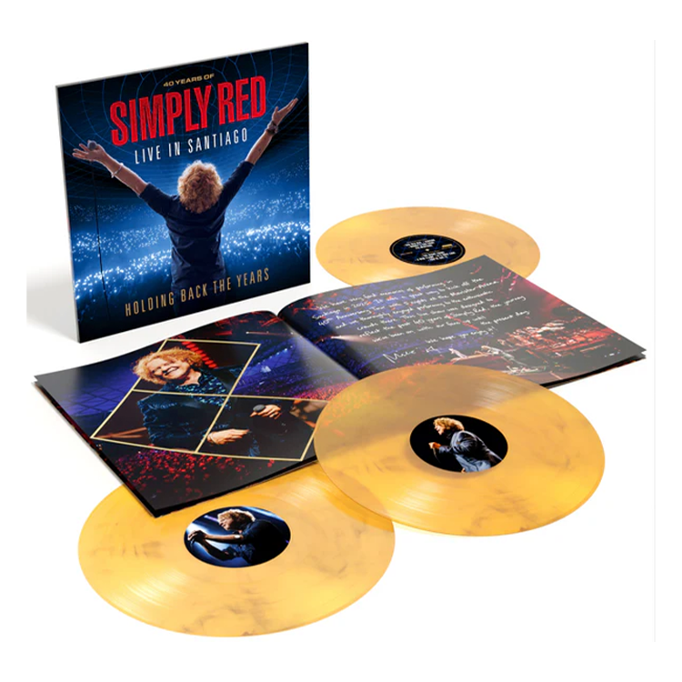 Simply Red - Holding Back The Years: Live In Santiago Yellow & Black Marble Vinyl 3LP