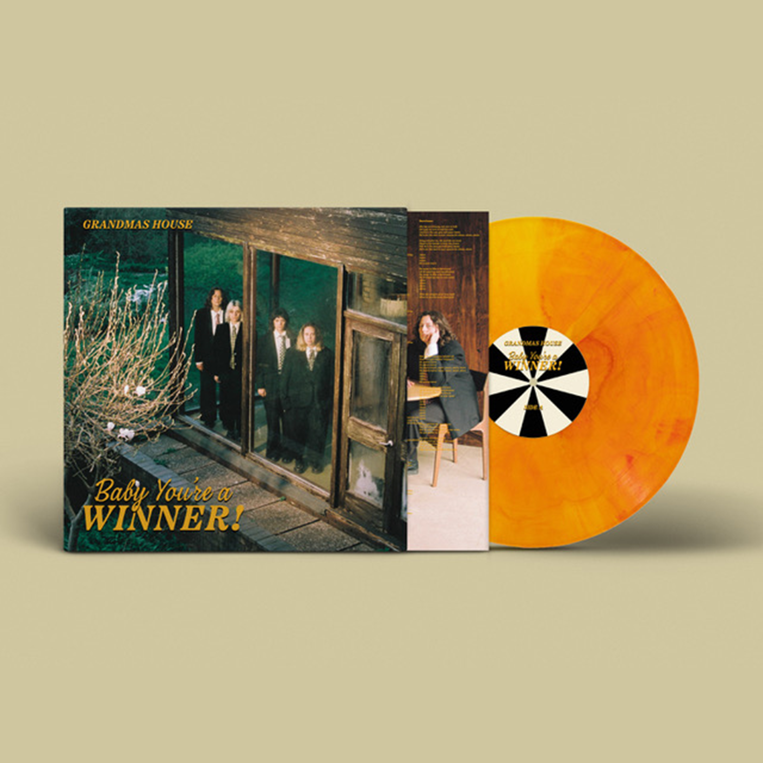 Grandmas House - Baby You're A Winner: Yellow Red Marble Vinyl LP