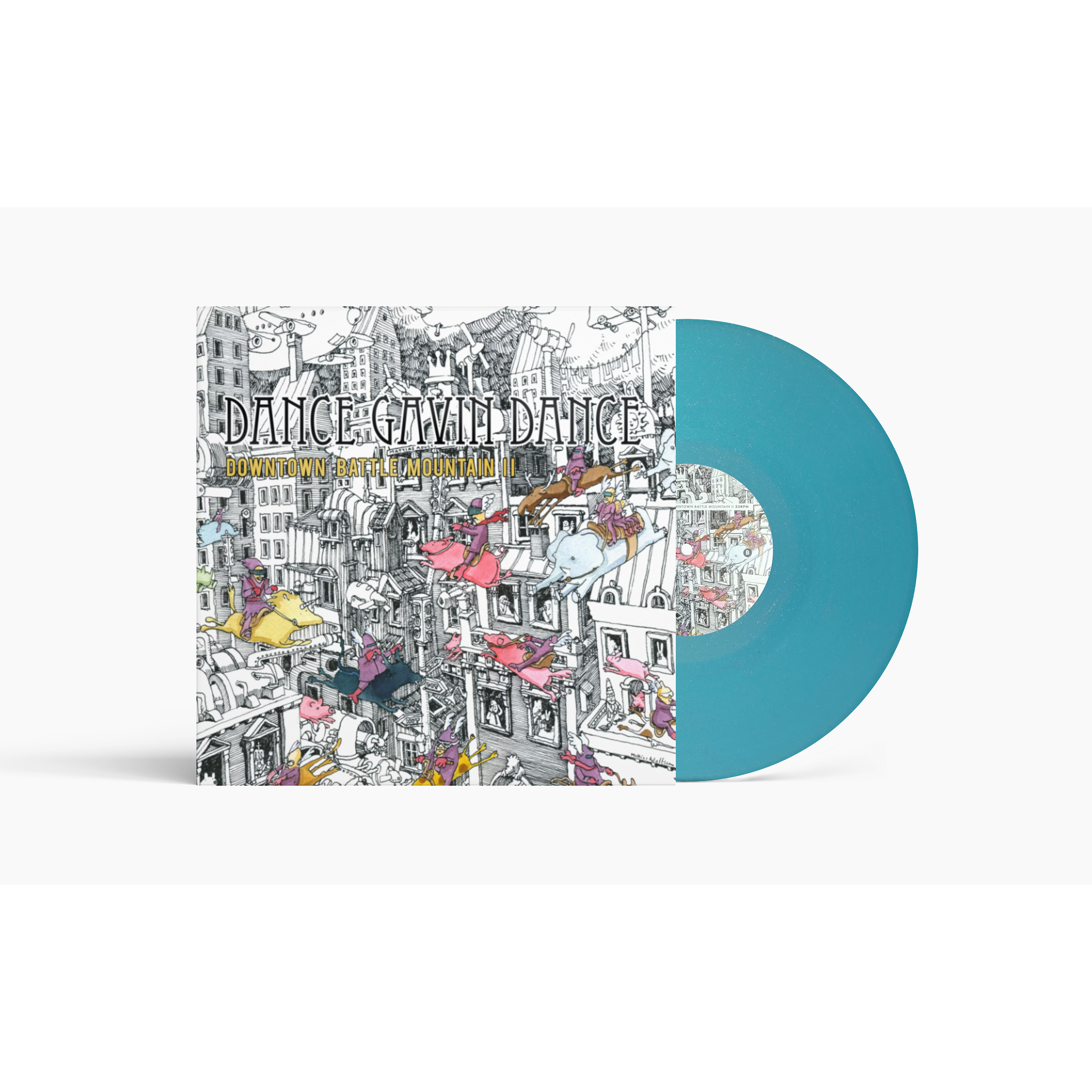Dance Gavin Dance - Downtown Battle Mountain II (15 Year Anniversary Edition): Light Blue Glitter Vinyl LP