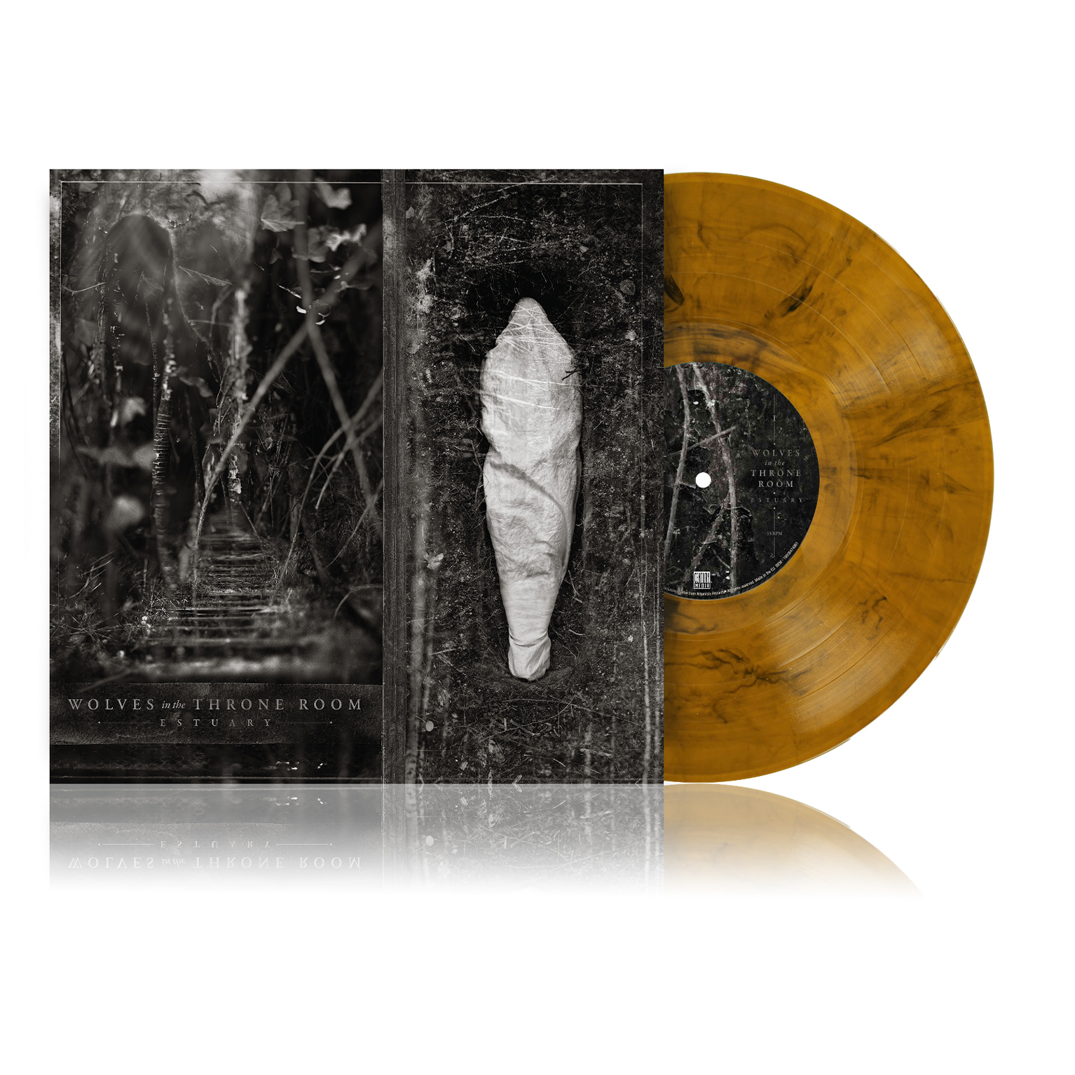 Wolves In The Throne Room - Estuary: Transparent Orange Black Marble LP
