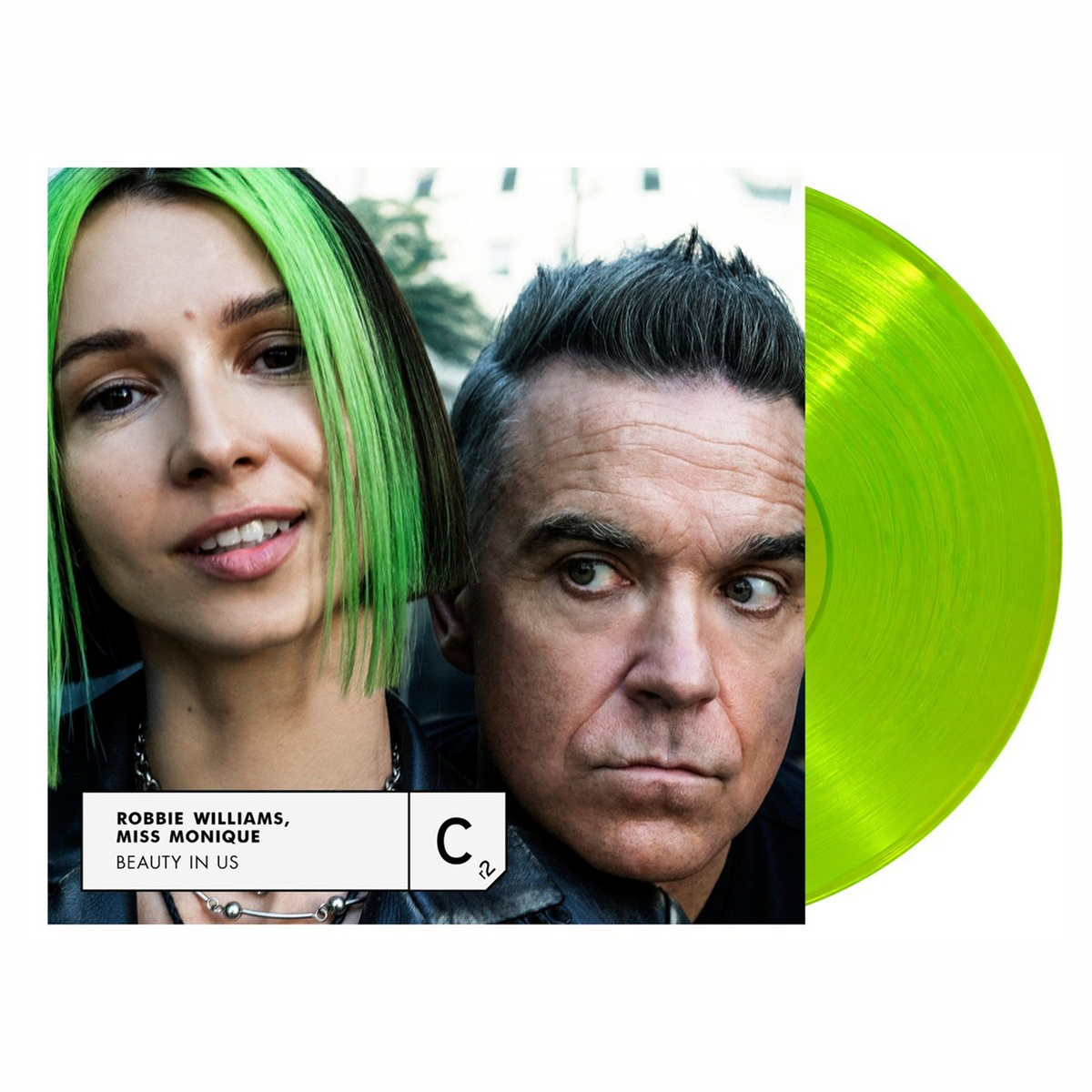 Robbie Williams, Miss Monique - Beauty In Us: Translucent Neon Green Vinyl LP