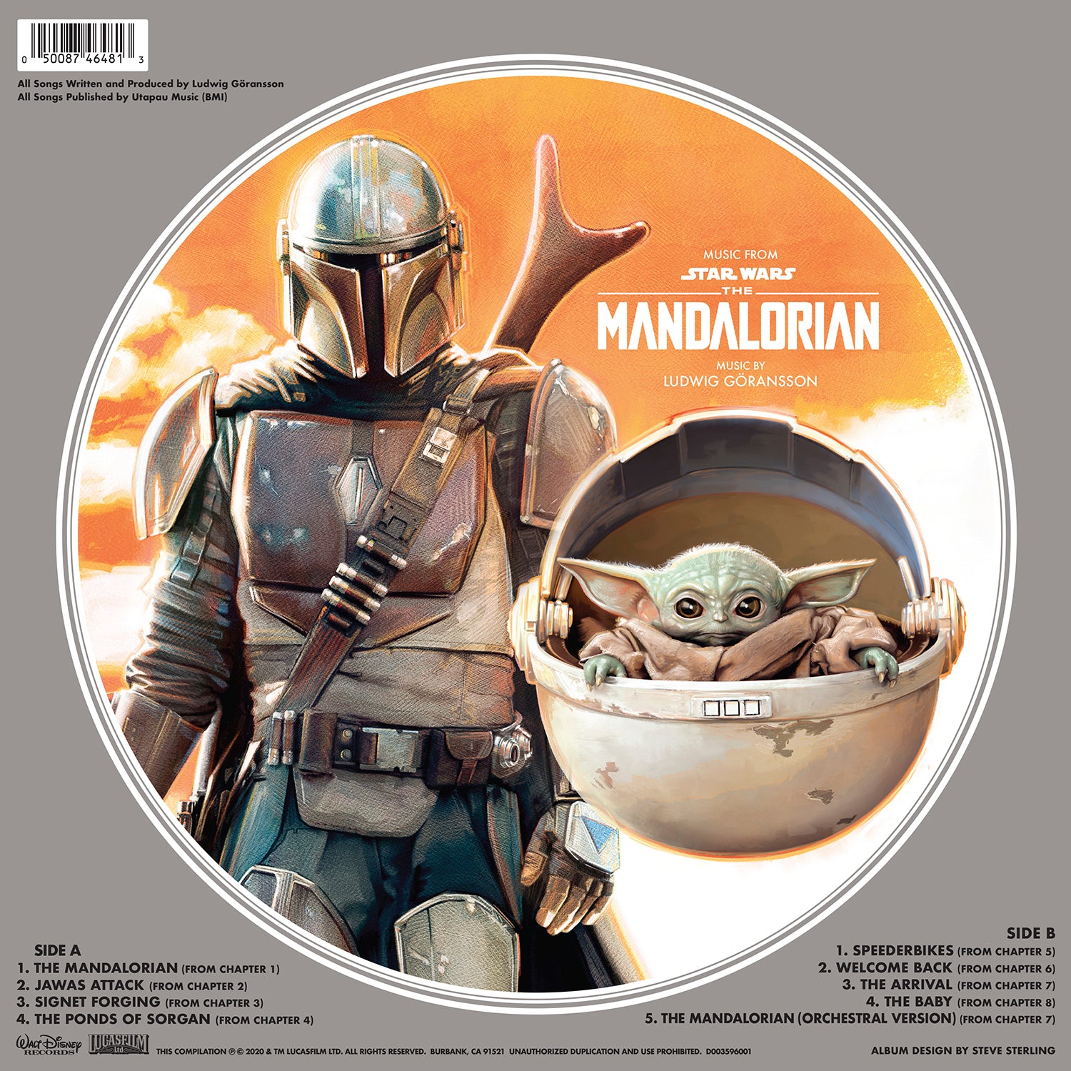 Ludwig Göransson - The Mandalorian: Picture Disc Vinyl LP - The