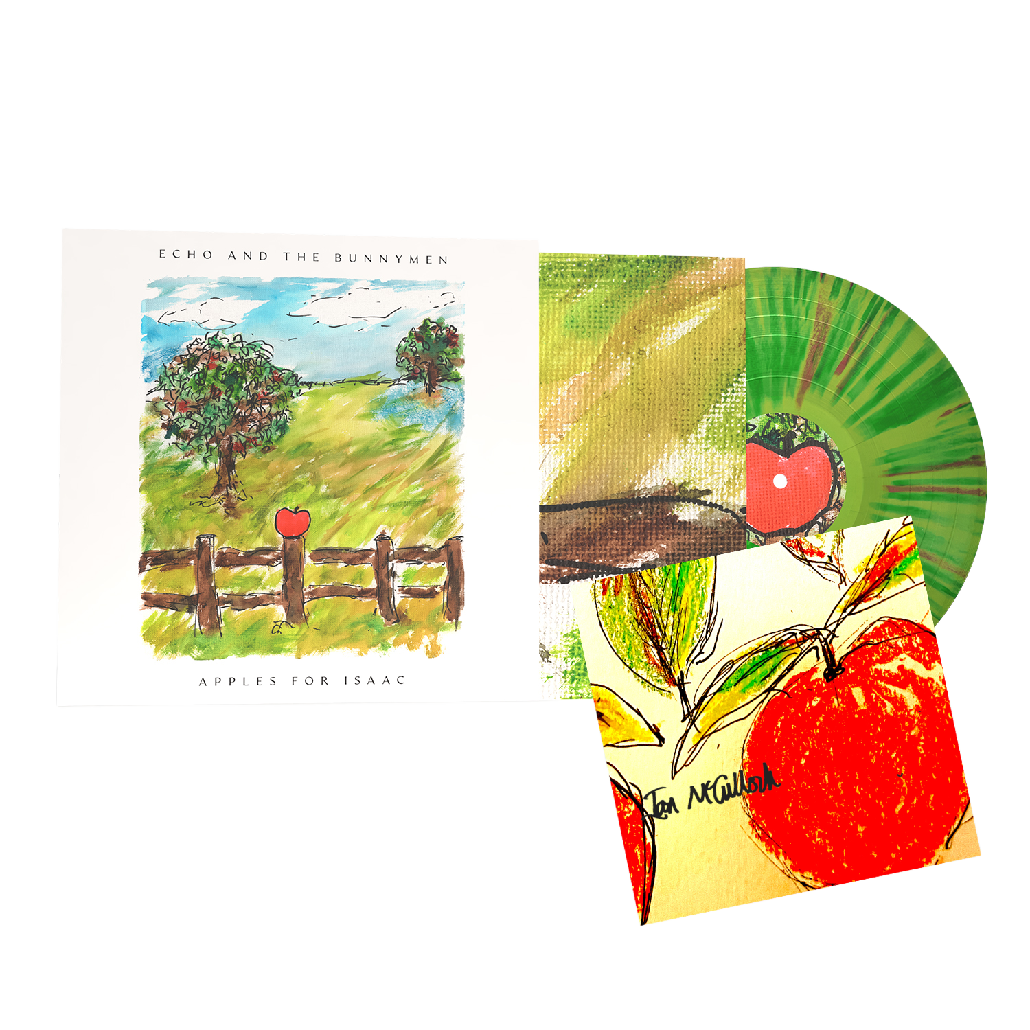 Apples For Isaac: Green Splatter Vinyl LP & Exclusive Signed Print