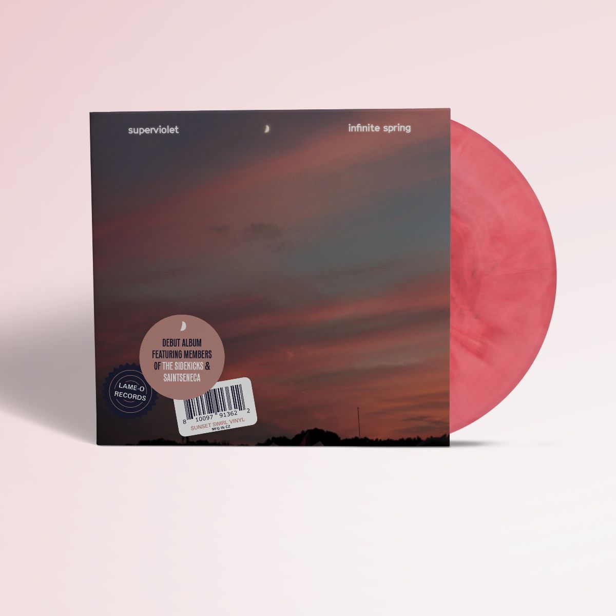 Superviolet - Infinite Spring: Coloured Sunset Swirl Vinyl LP