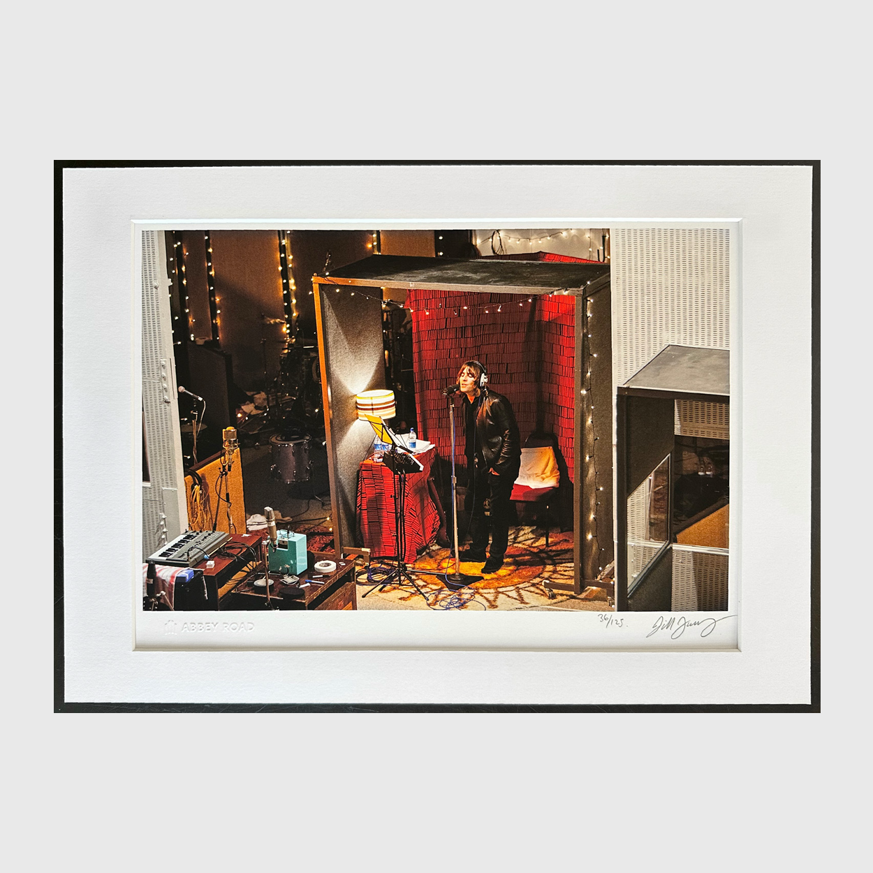 Abbey Road Studios - Oasis Liam Fairy Lights Limited Edition Print by Jill Furmanovsky