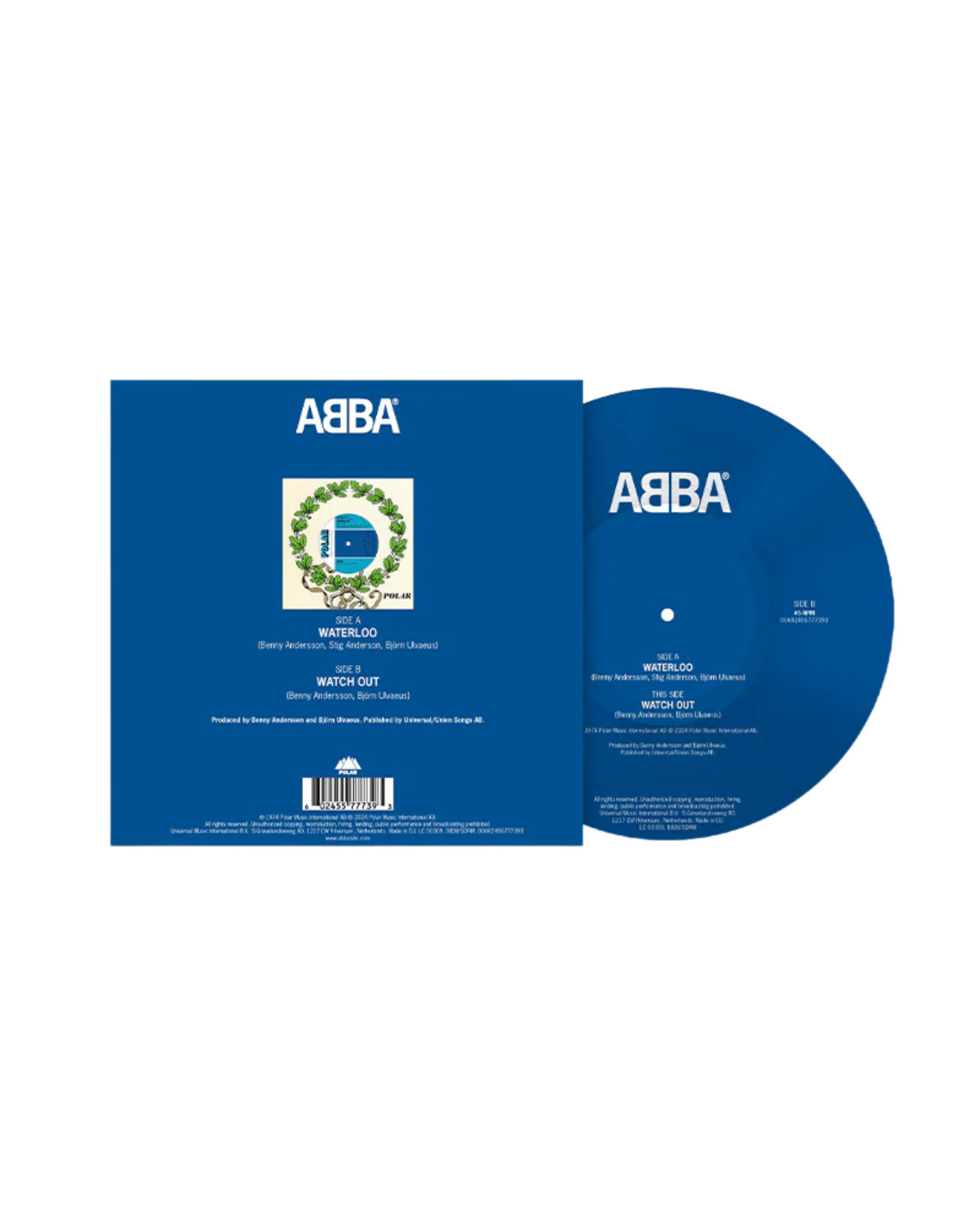 ABBA - Waterloo / Watch Out: Picture Disc Vinyl 7" Single