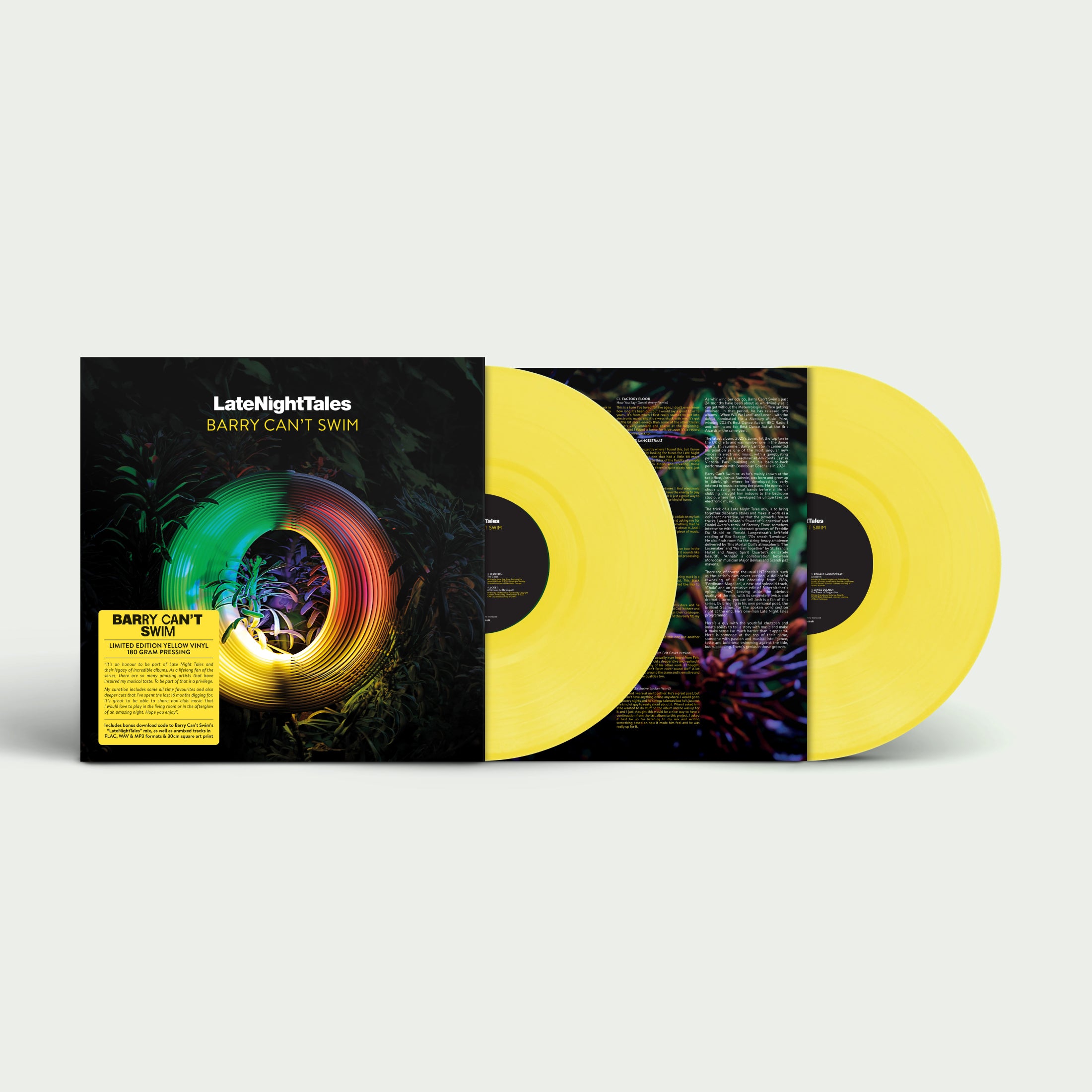 Barry Can’t Swim - Late Night Tales Barry Can’t Swim: Yellow Vinyl 2LP