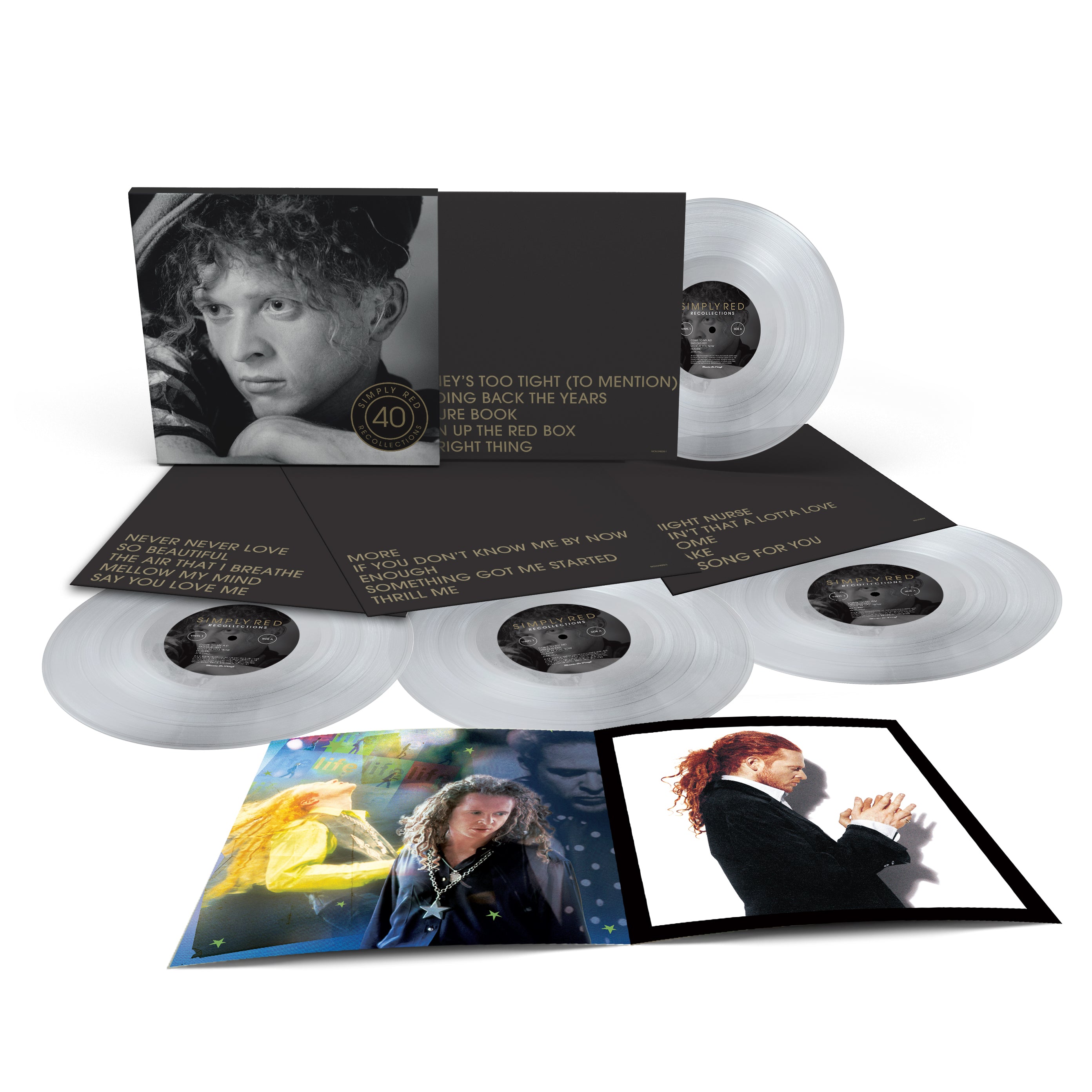 Simply Red - Recollections: Crystal Clear Vinyl 4LP