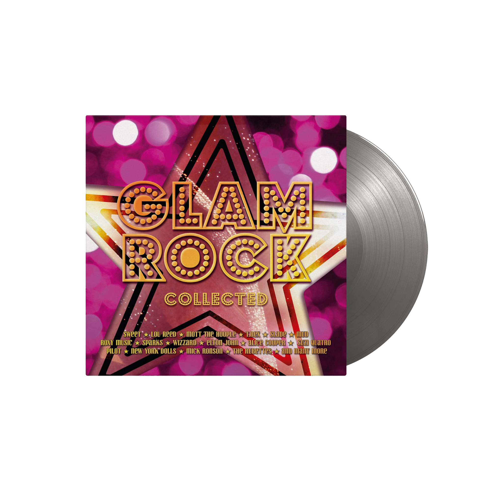 Various Artists - Glam Rock Collected: Limited Silver Colour Vinyl 2LP